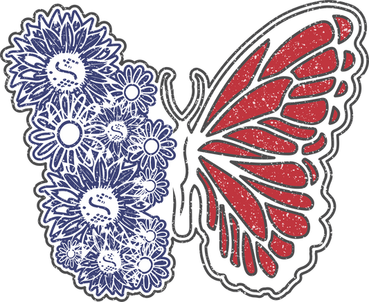 J17 - AMERICAN GLITTERY BUTTERFLY