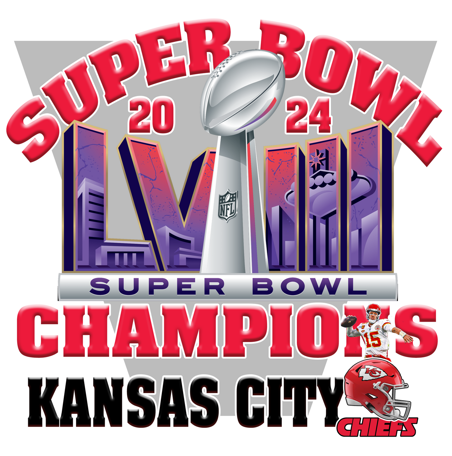 "KC Super Bowl Champions 2" DTF Transfer