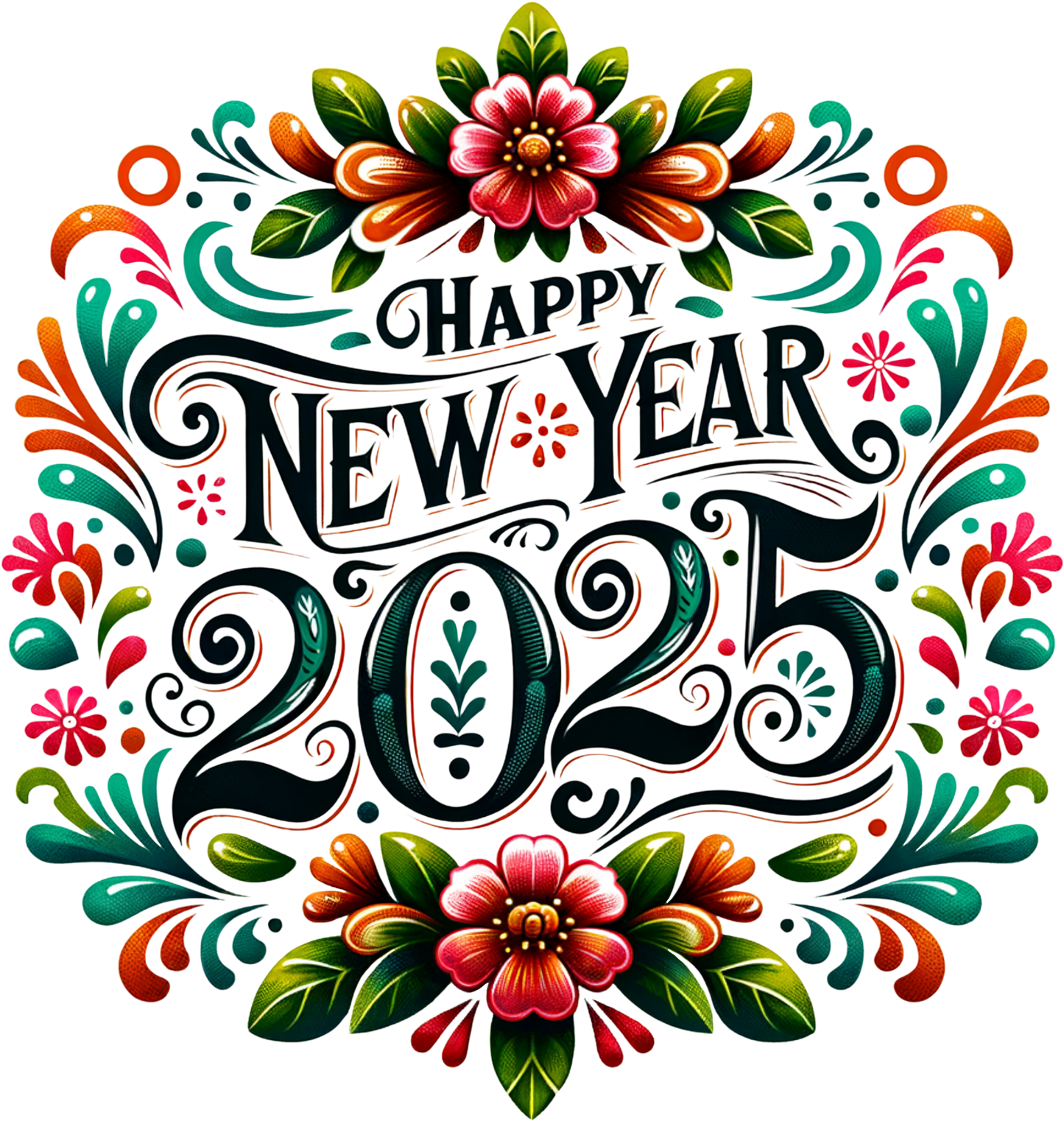 NY25 - 1 NEW YEAR WREATH
