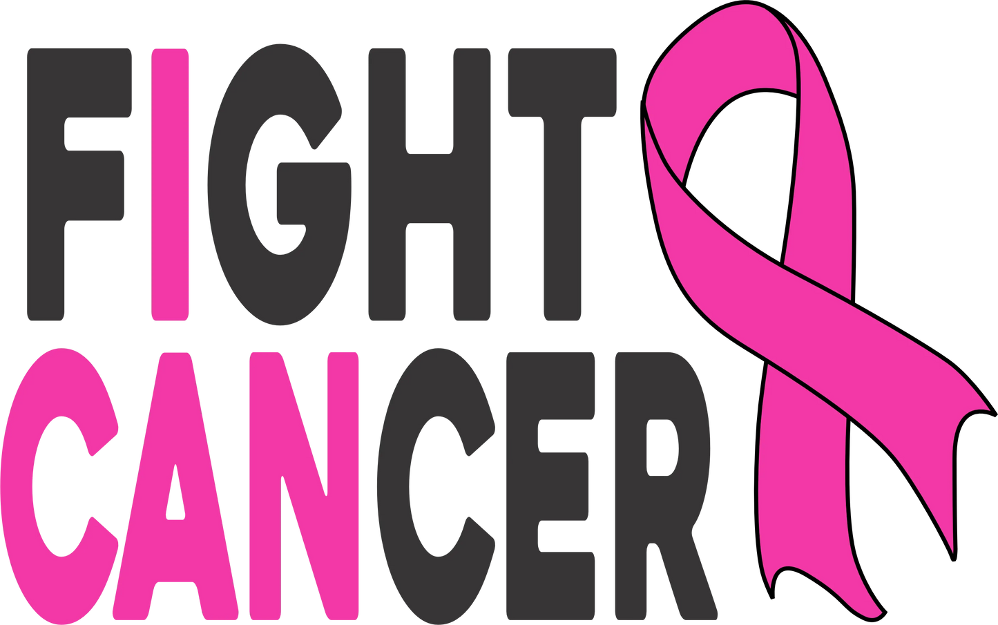 BC11 - I CAN FIGHT CANCER, DTF Transfer, Apparel & Accessories, Ace DTF