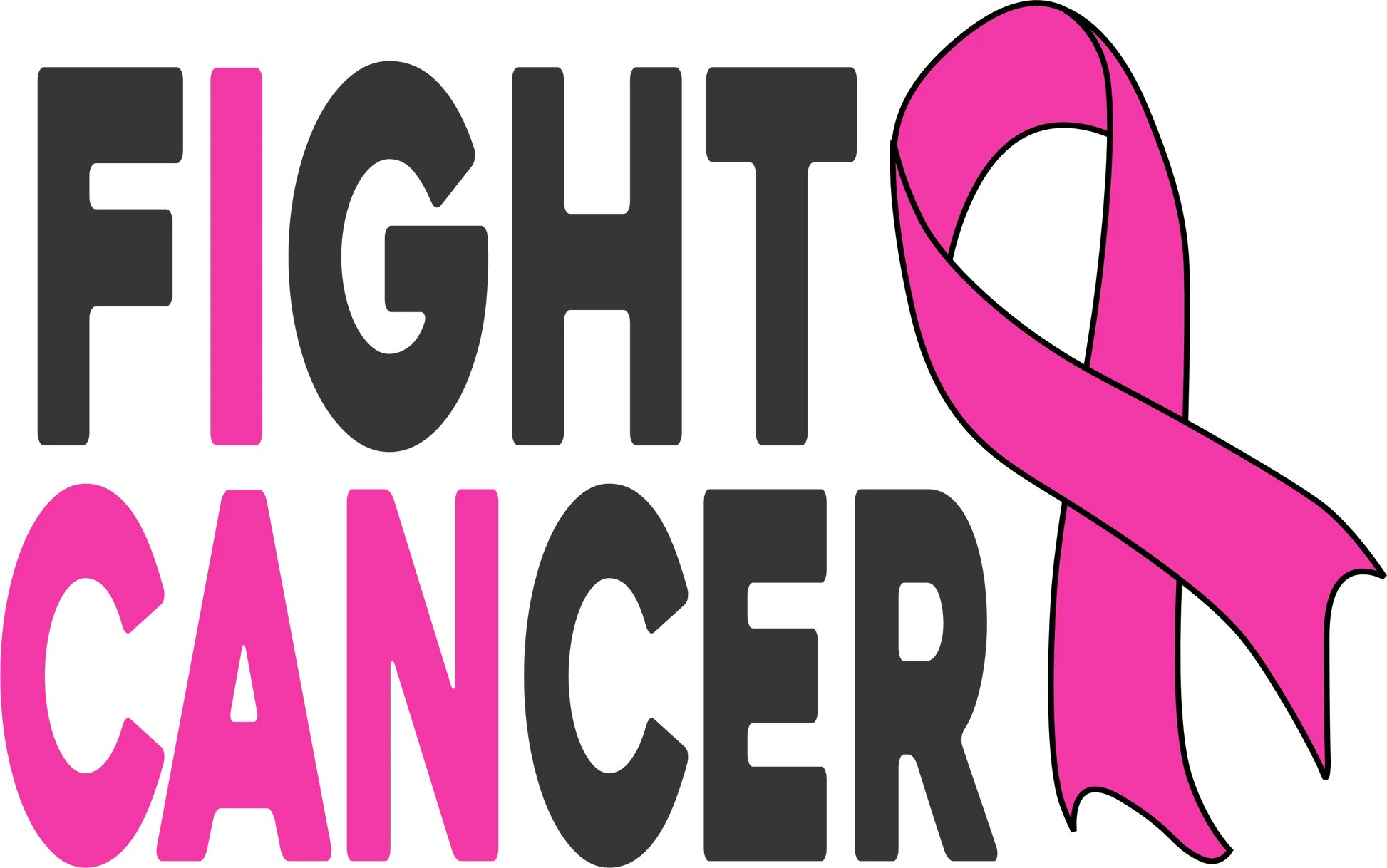BC11 - I CAN FIGHT CANCER, DTF Transfer, Apparel & Accessories, Ace DTF