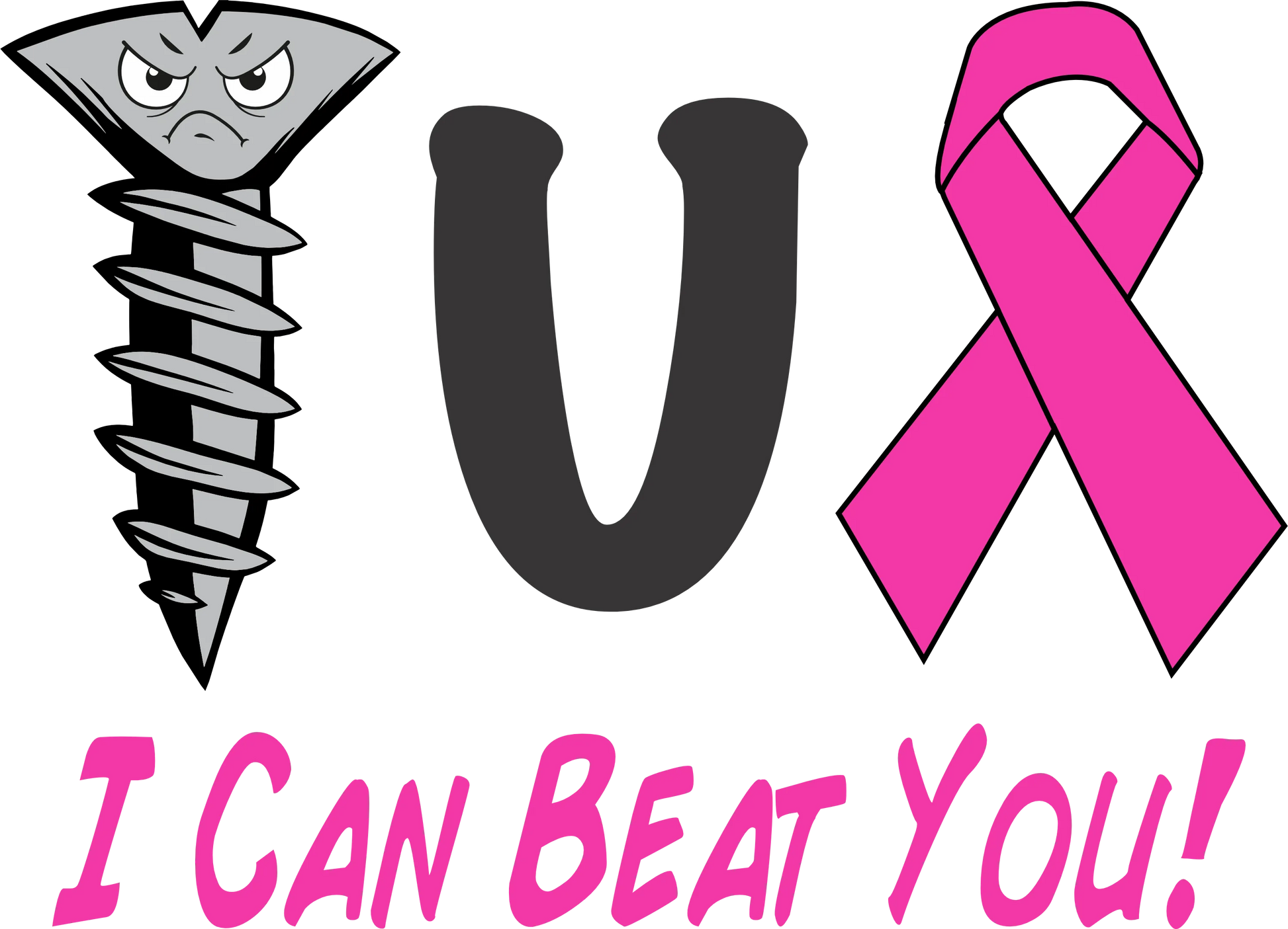 BC12 - CANCER...I CAN BEAT YOU, DTF Transfer, Apparel & Accessories, Ace DTF