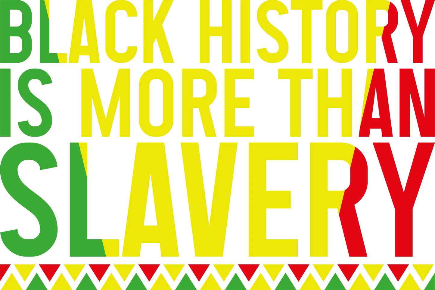 BHM 8 - "More Than Slavery" DTF Transfer, DTF Transfer, Apparel & Accessories, Ace DTF