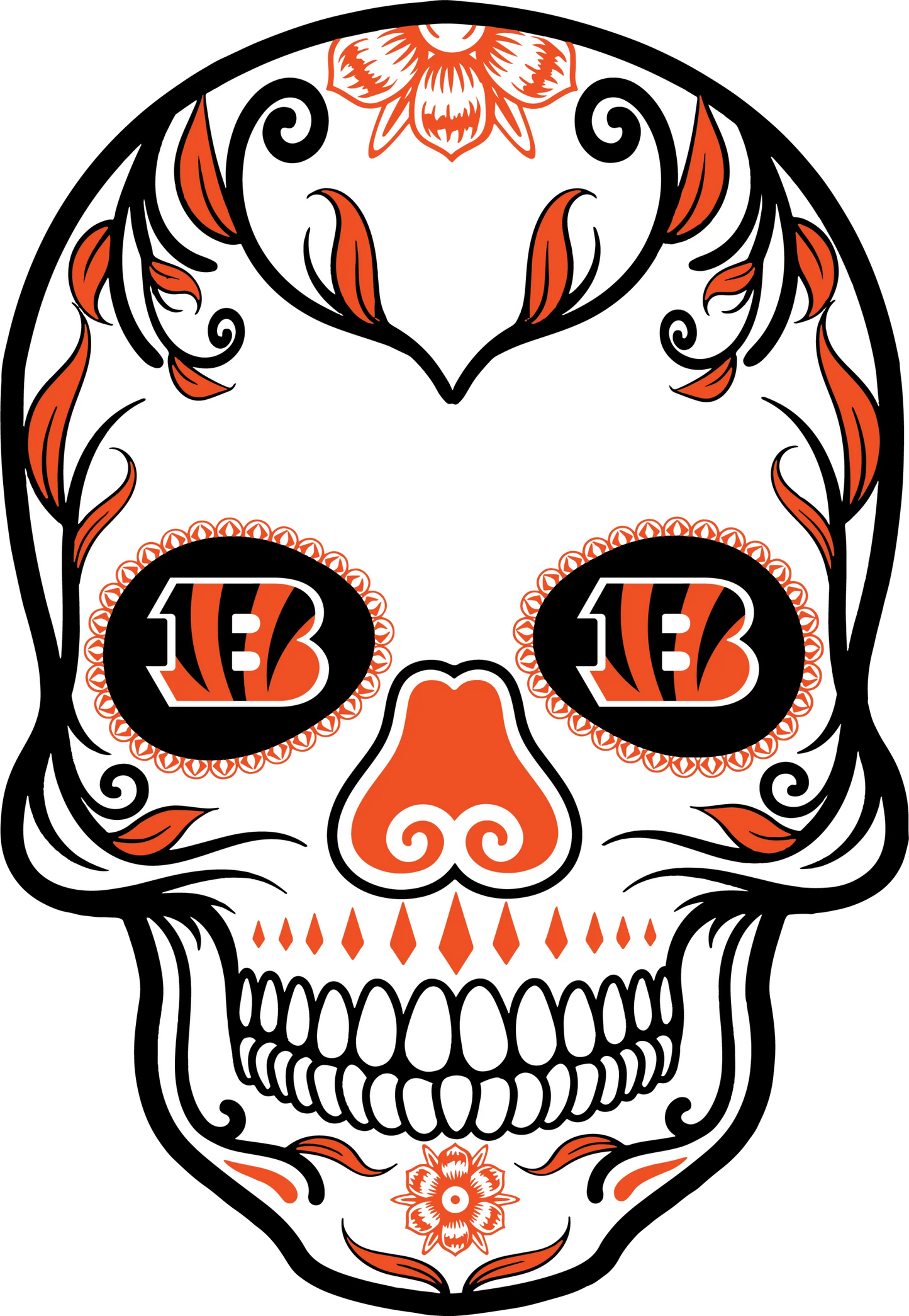 CB5 - "Bengals Skull" DTF Transfer, DTF Transfer, Apparel & Accessories, Ace DTF