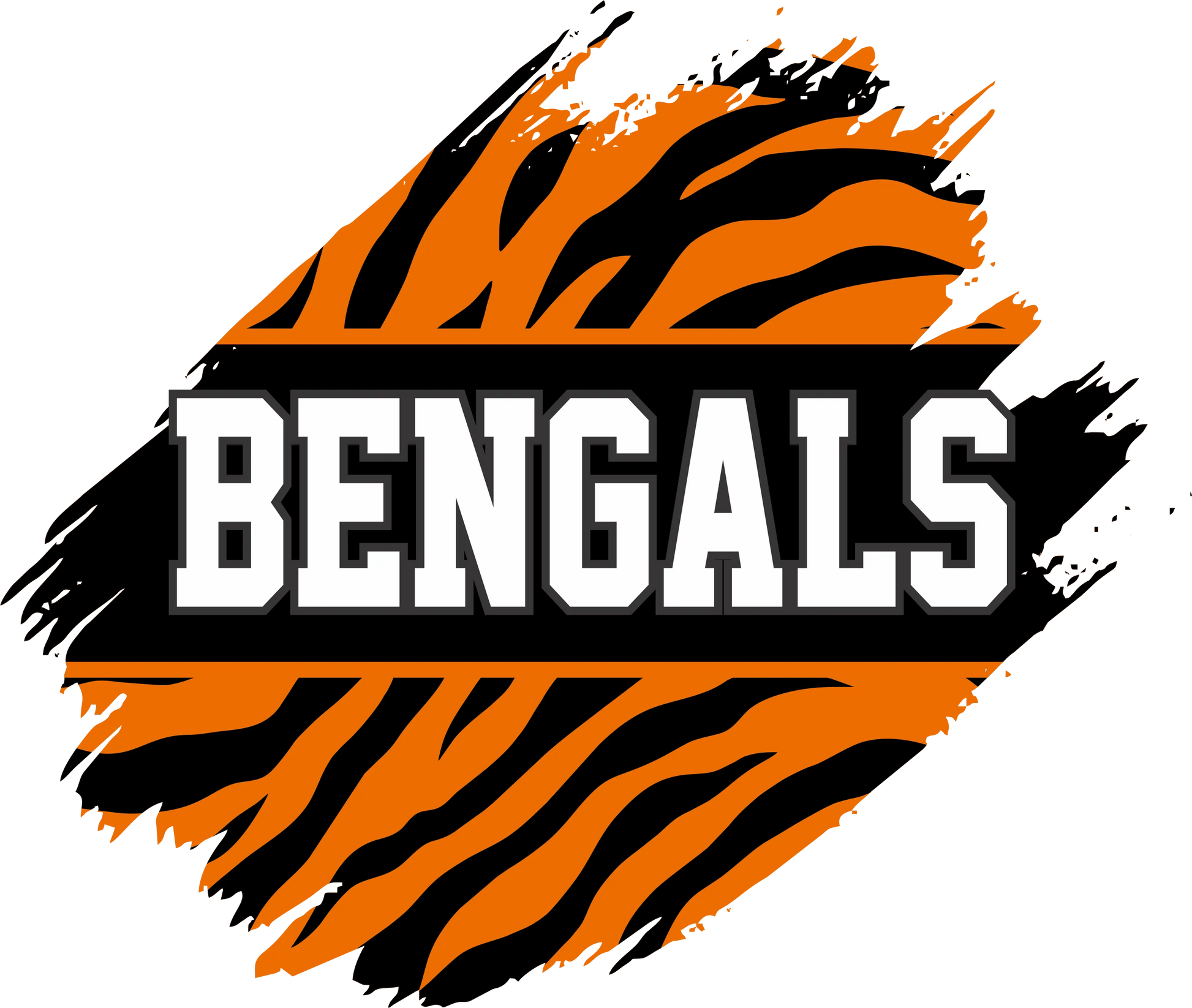 CB7 - "Bengals W/ Stripes" DTF Transfer, DTF Transfer, Apparel & Accessories, Ace DTF