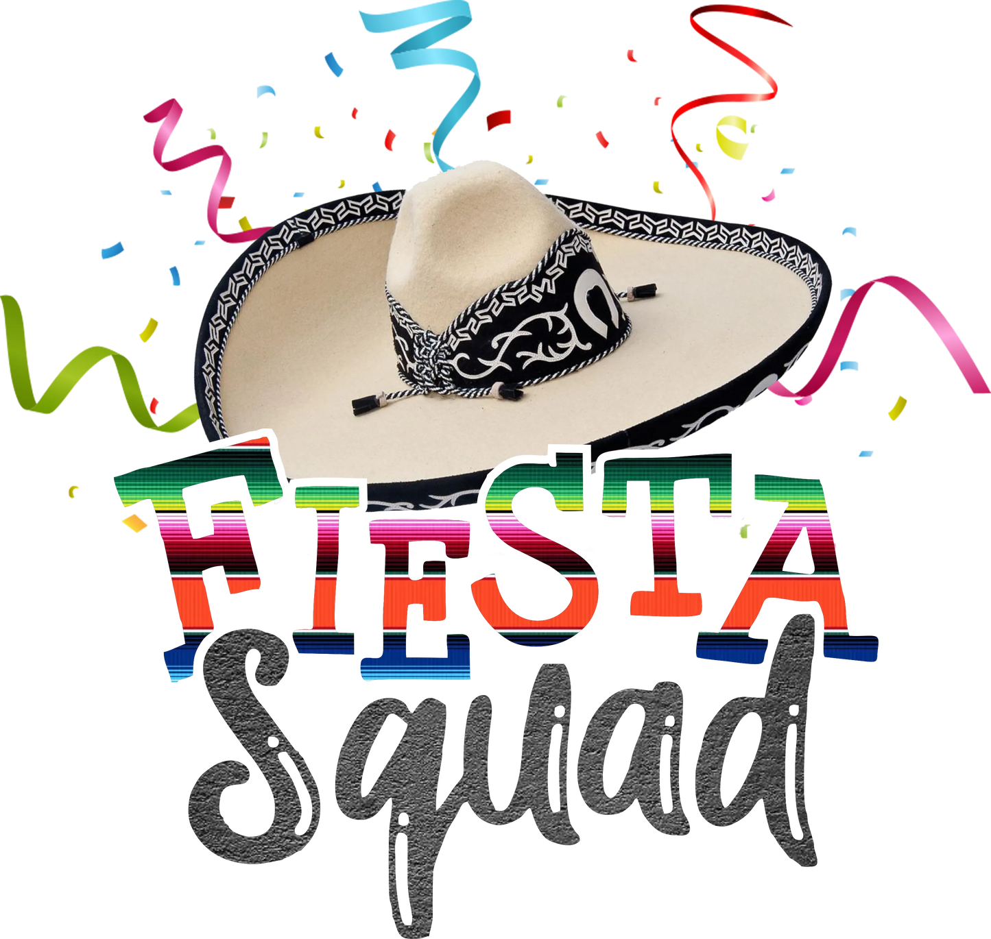 CDM13 - "Fiesta Squad" DTF Transfer, DTF Transfer, Apparel & Accessories, Ace DTF