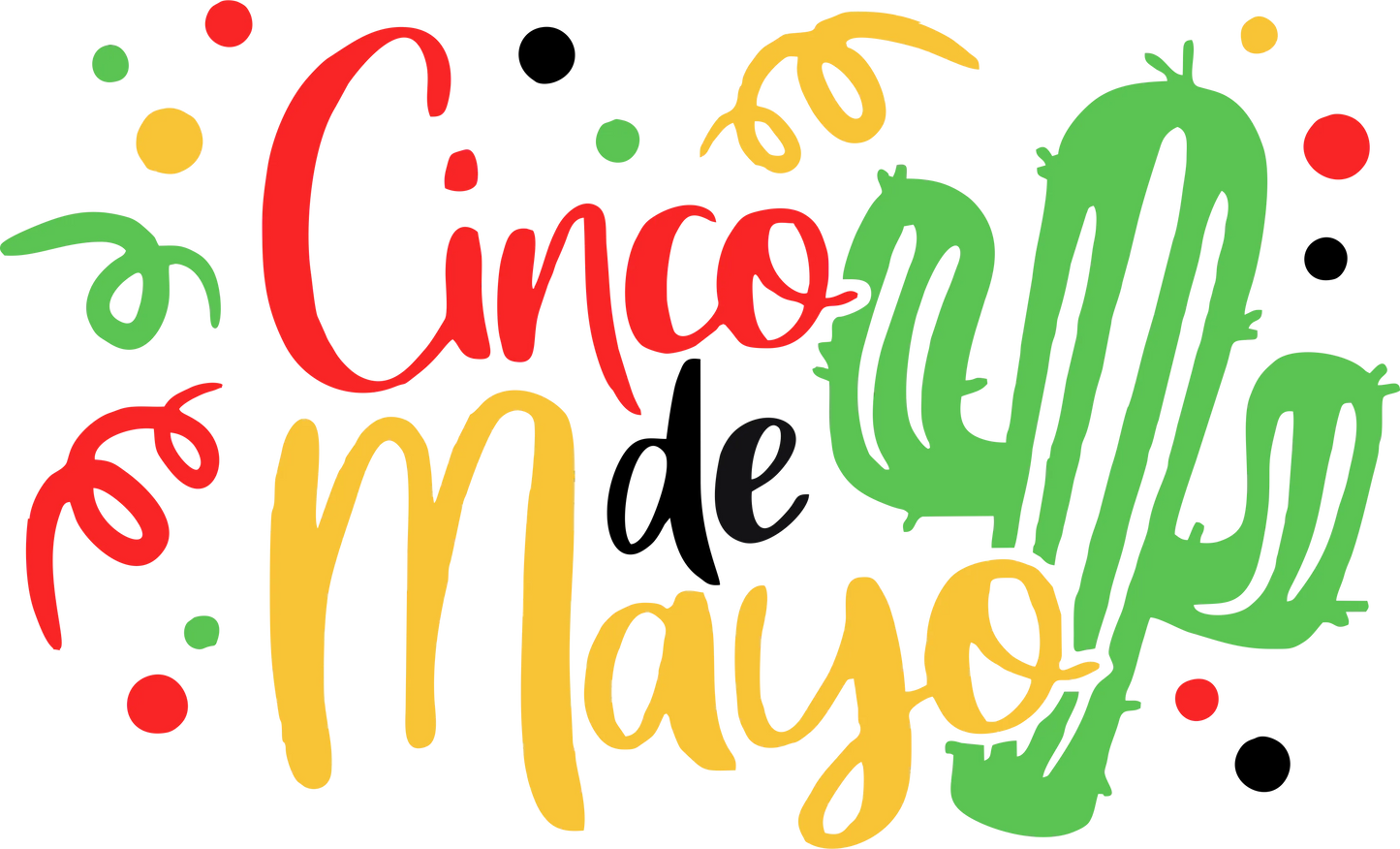 CDM3 - "Cinco de Mayo w/ Cactus" DTF Transfer