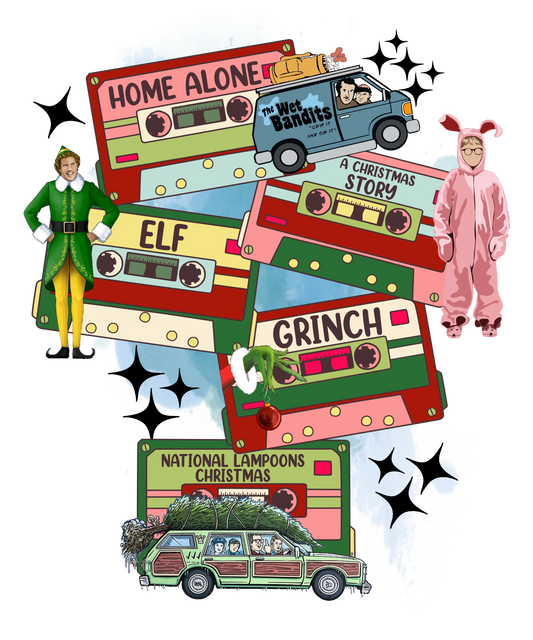 CH15 CHRISTMAS CASSETTES, DTF Transfer, Apparel & Accessories, Ace DTF