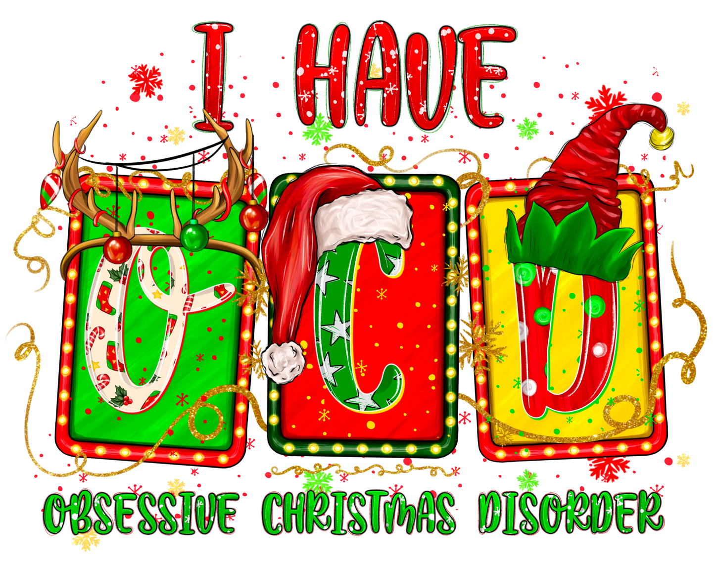 CH18 I HAVE OCD, DTF Transfer, Apparel & Accessories, Ace DTF