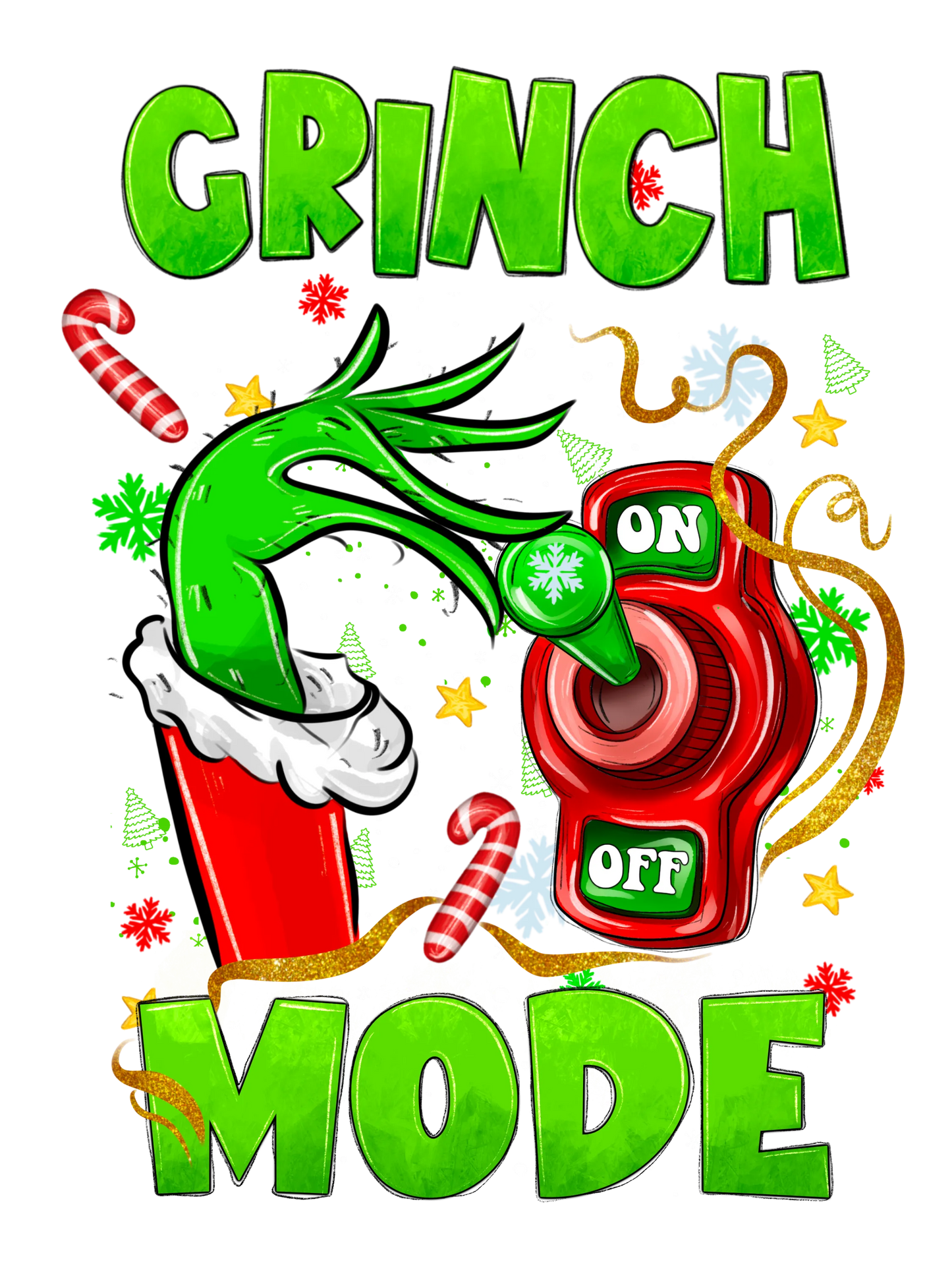 CH22 GRINCH MODE, DTF Transfer, Apparel & Accessories, Ace DTF
