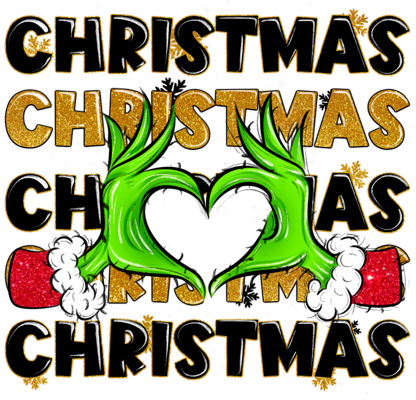 CH23 GRINCH HEART, DTF Transfer, Apparel & Accessories, Ace DTF