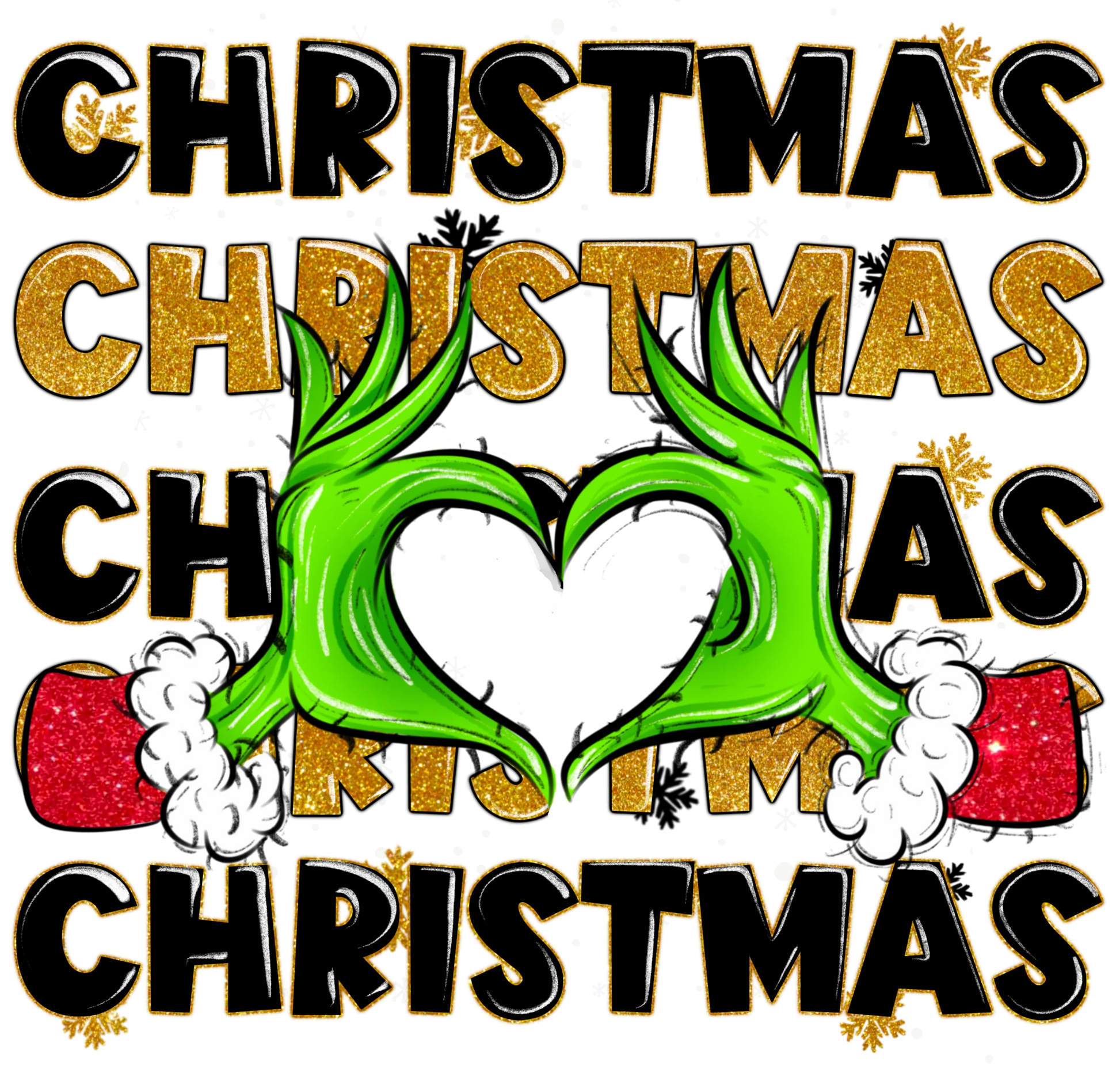 CH23 GRINCH HEART, DTF Transfer, Apparel & Accessories, Ace DTF