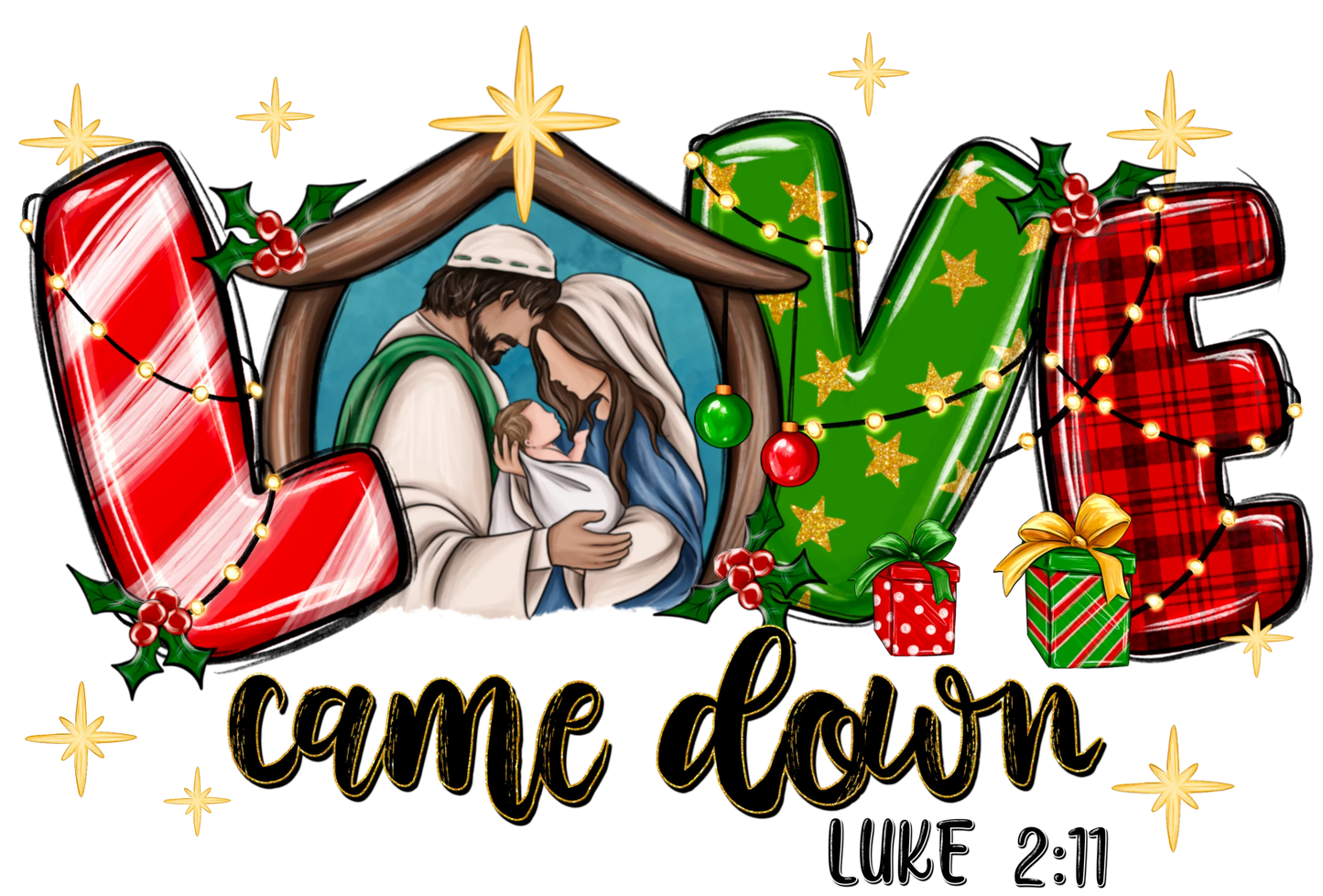 CH24 LOVE CAME DOWN, DTF Transfer, Apparel & Accessories, Ace DTF
