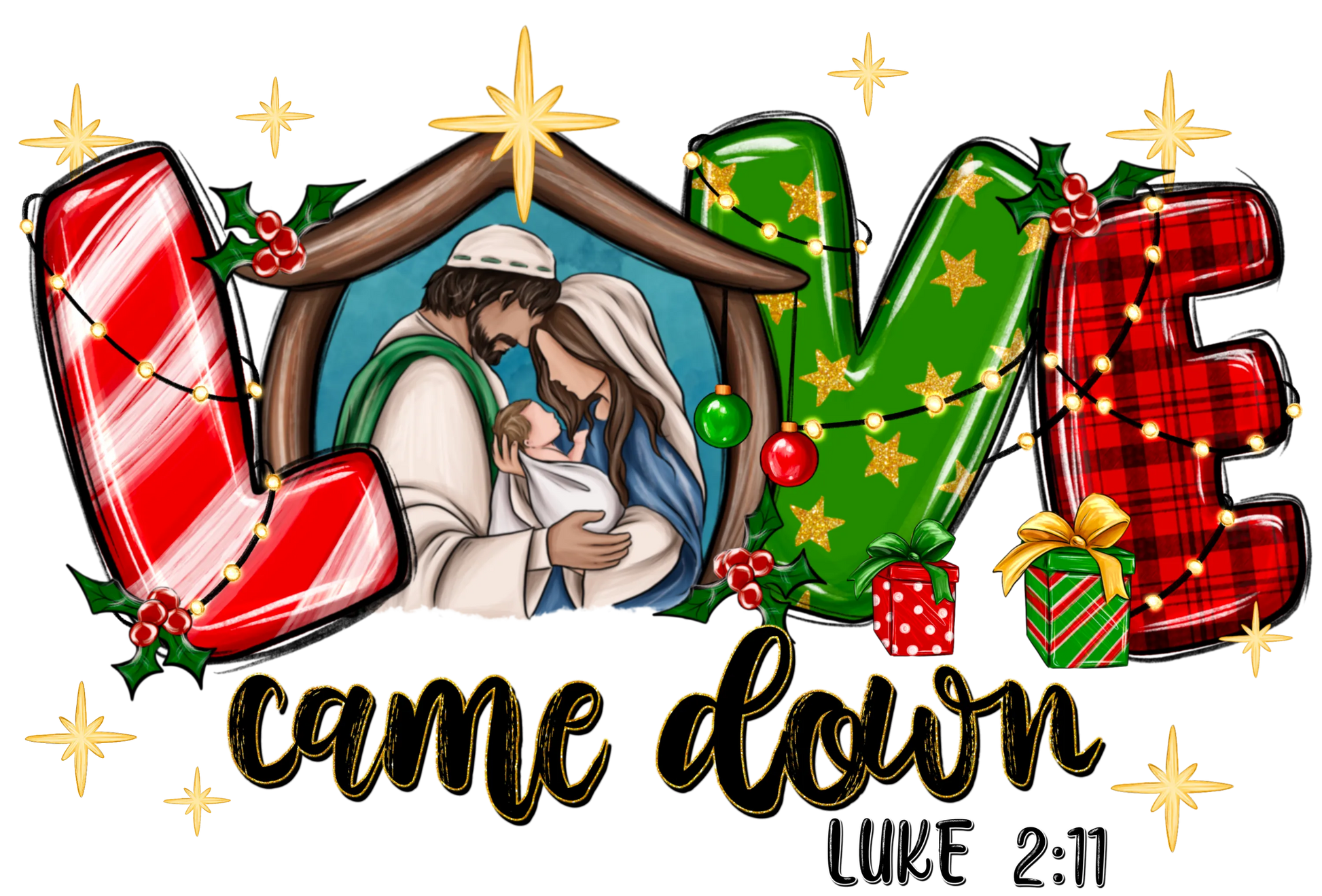 CH24 LOVE CAME DOWN, DTF Transfer, Apparel & Accessories, Ace DTF