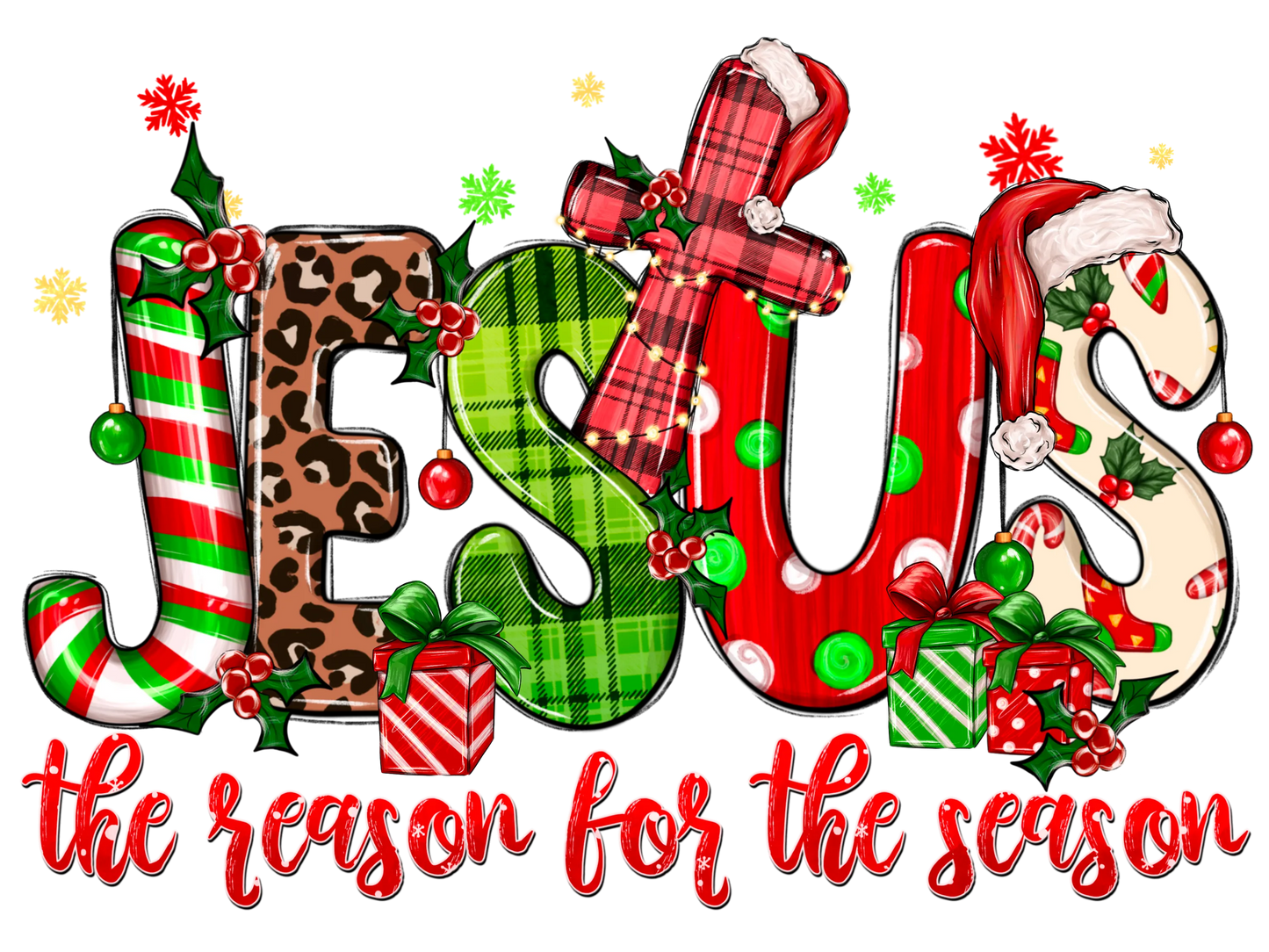 CH27 JESUS IS THE REASON, DTF Transfer, Apparel & Accessories, Ace DTF