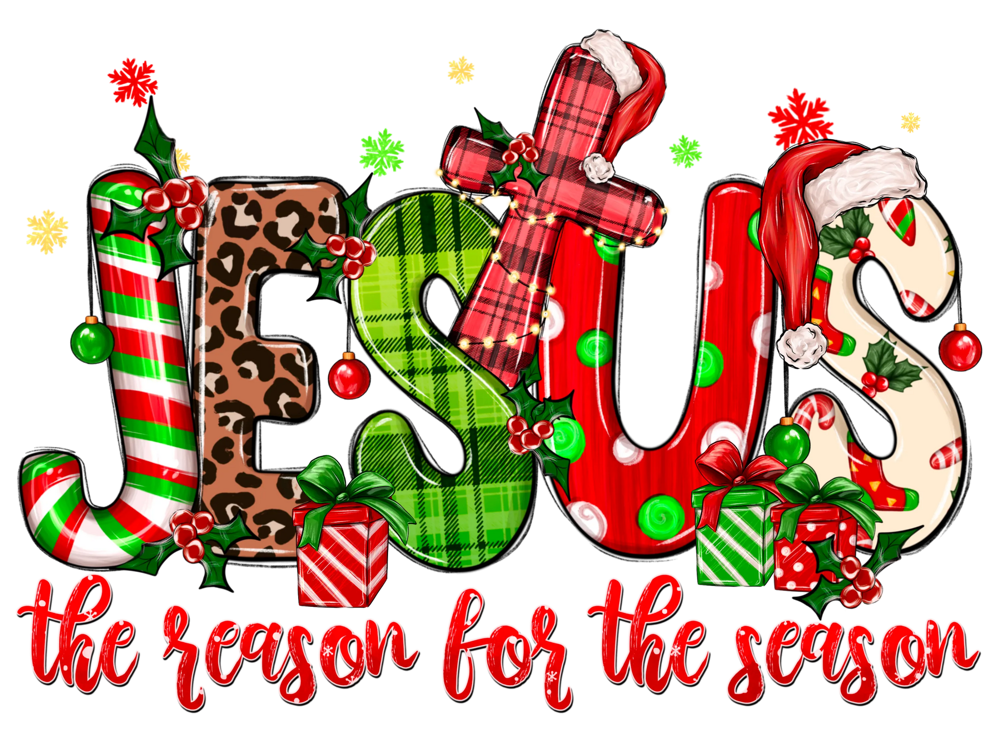 CH27 JESUS IS THE REASON, DTF Transfer, Apparel & Accessories, Ace DTF
