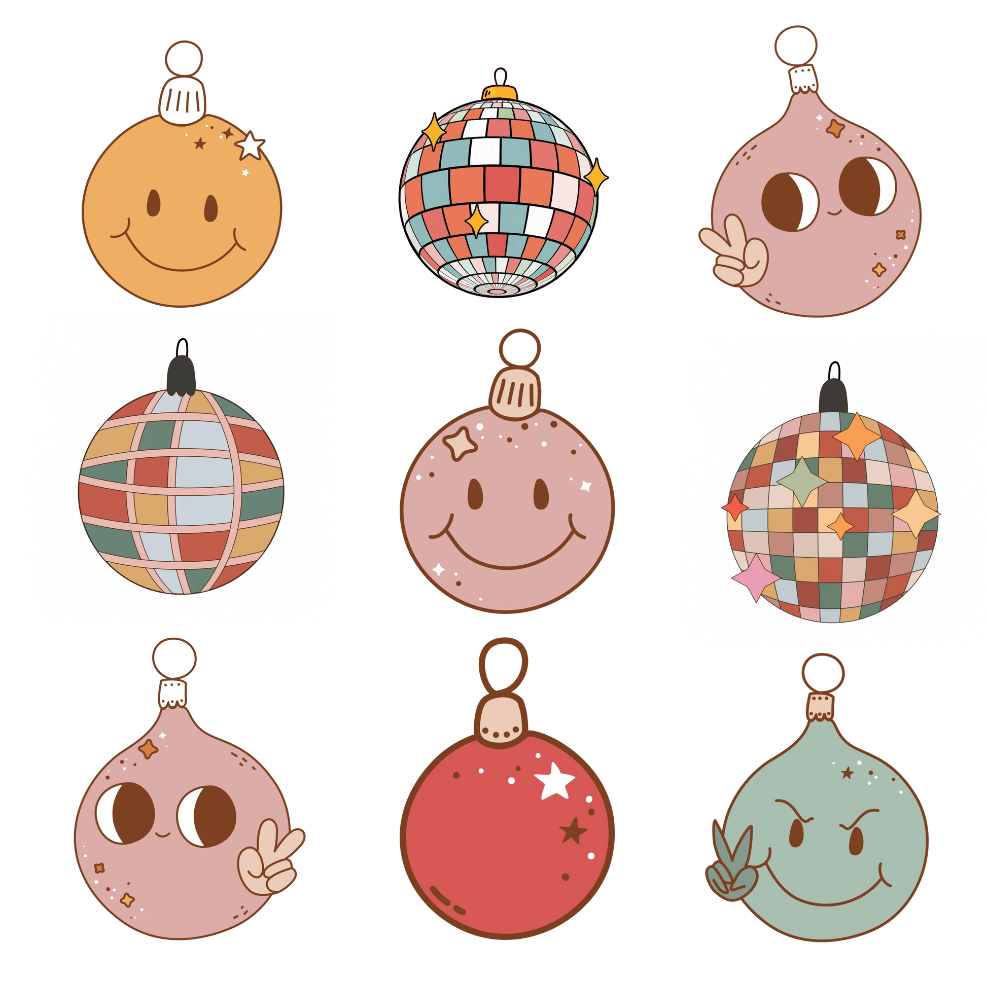 CH6 DISCO ORNAMENTS, DTF Transfer, Apparel & Accessories, Ace DTF