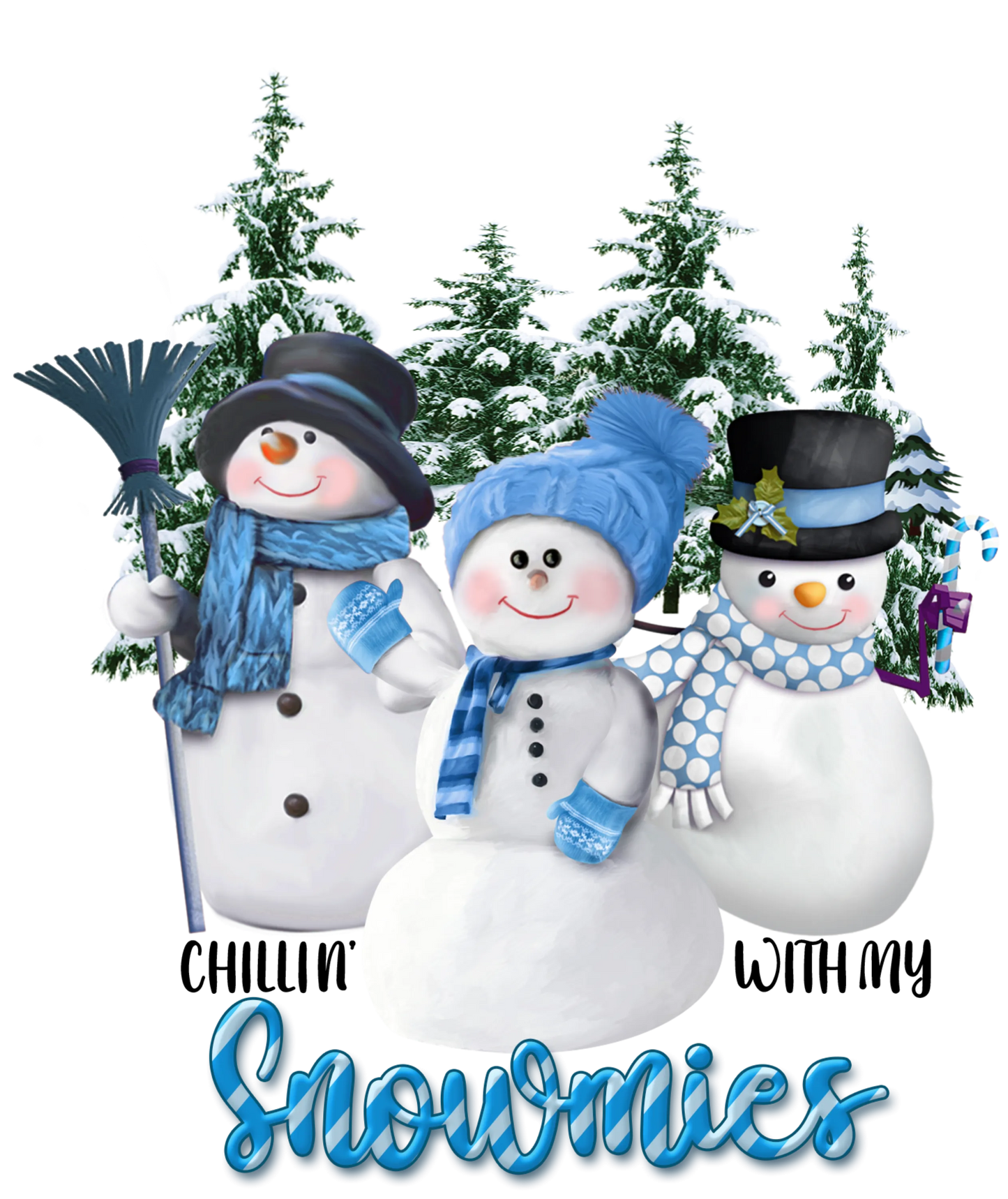 W22-2 - Chillin' With My Snowmies, DTF Transfer, Apparel & Accessories, Ace DTF