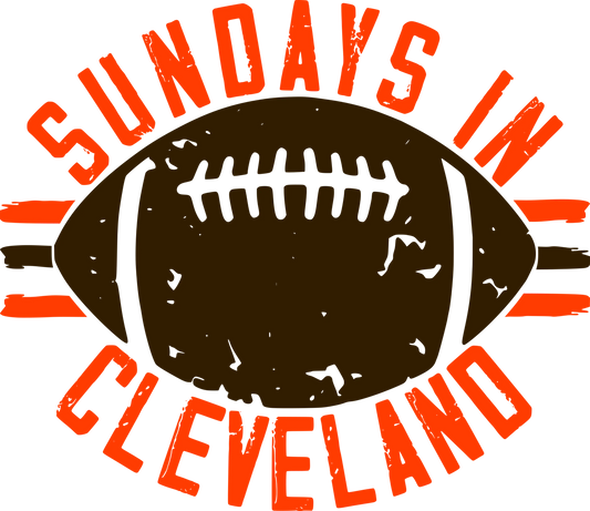 CLB2 - "Sundays in Cleveland" DTF Transfer, DTF Transfer, Apparel & Accessories, Ace DTF