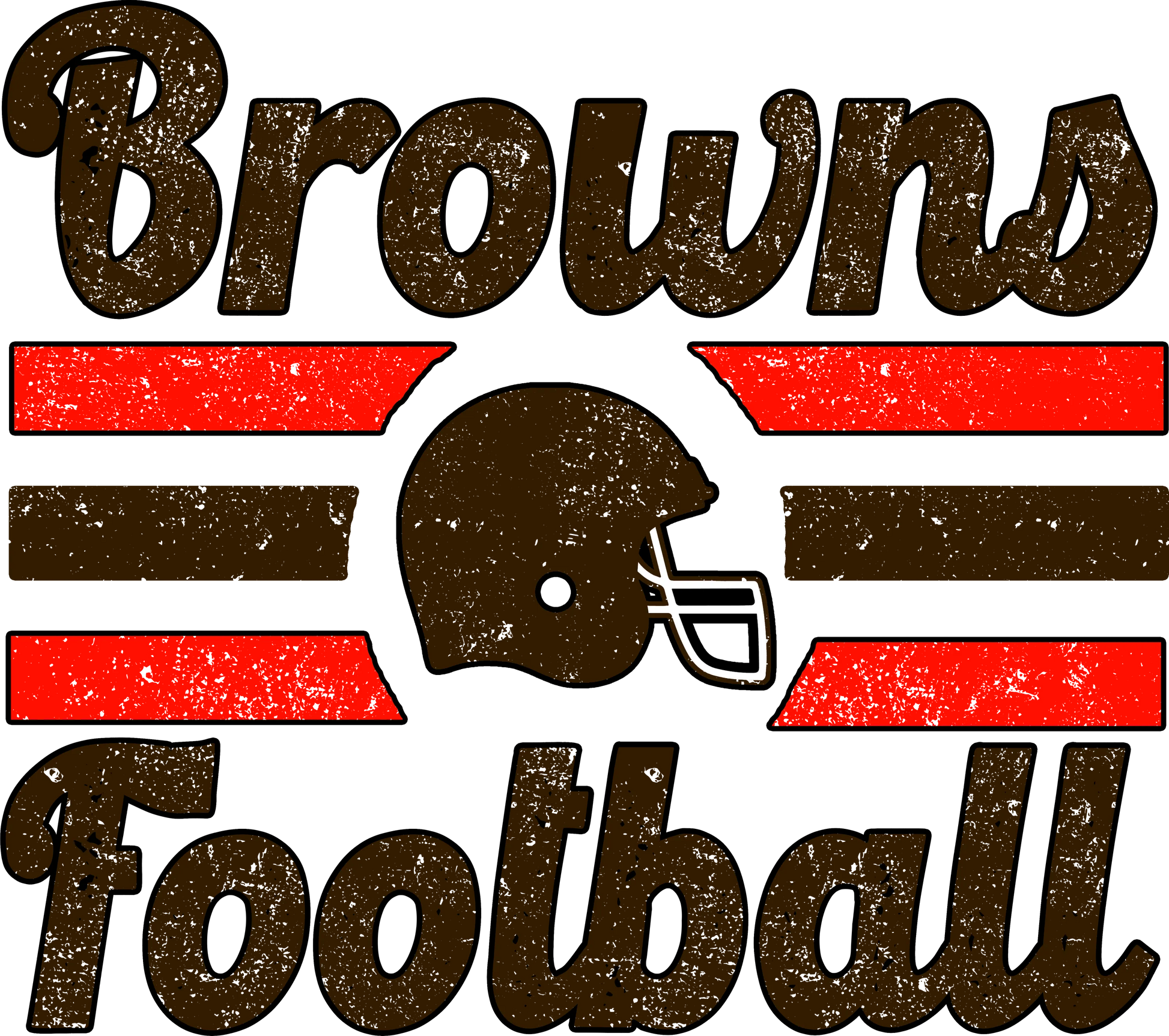 CLB8 - Browns Distressed, DTF Transfer, Apparel & Accessories, Ace DTF