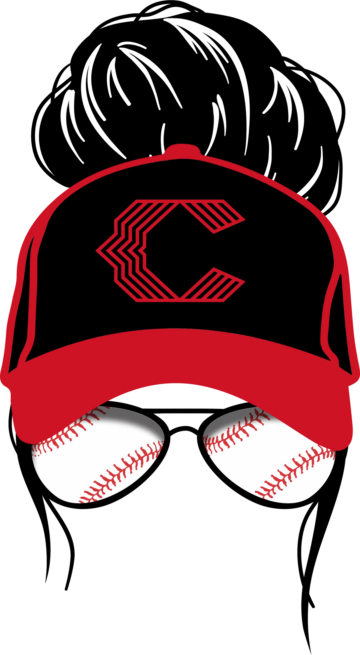 CR12 - Reds Lady, DTF Transfer, Apparel & Accessories, Ace DTF