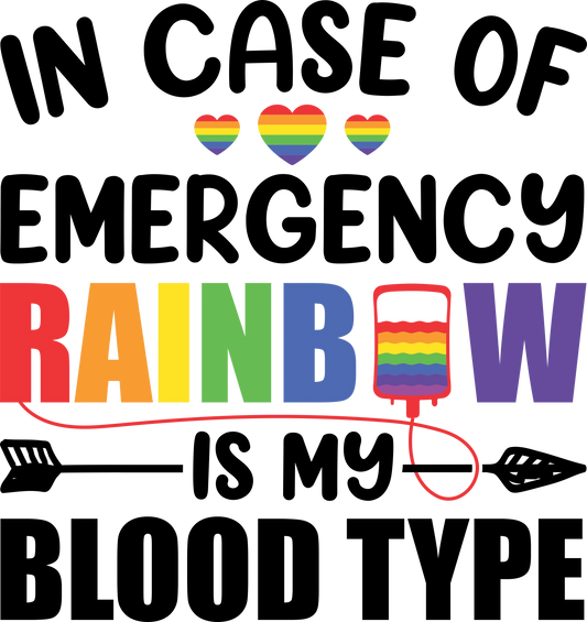 PM 18  - "Blood Type Rainbow" DTF Transfer, DTF Transfer, Apparel & Accessories, Ace DTF