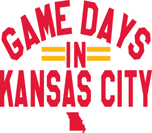 GD1 - Game Days in Kansas City DTF Transfer, DTF Transfer, Apparel & Accessories, Ace DTF