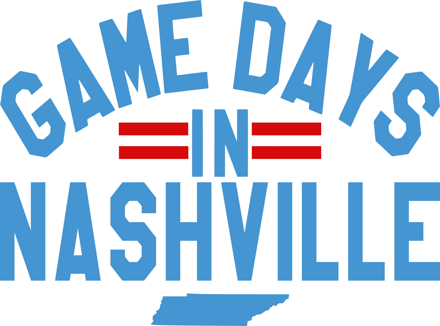 GD5 - Game Days in Tennessee DTF Transfer, DTF Transfer, Apparel & Accessories, Ace DTF