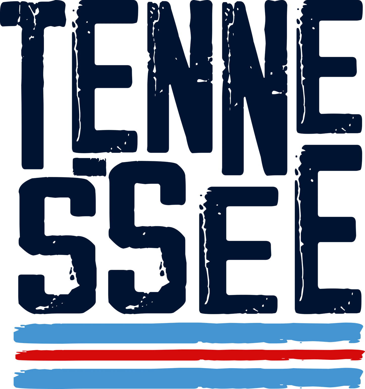 GD6 - Tennessee Split/Stack DTF Transfer, DTF Transfer, Apparel & Accessories, Ace DTF