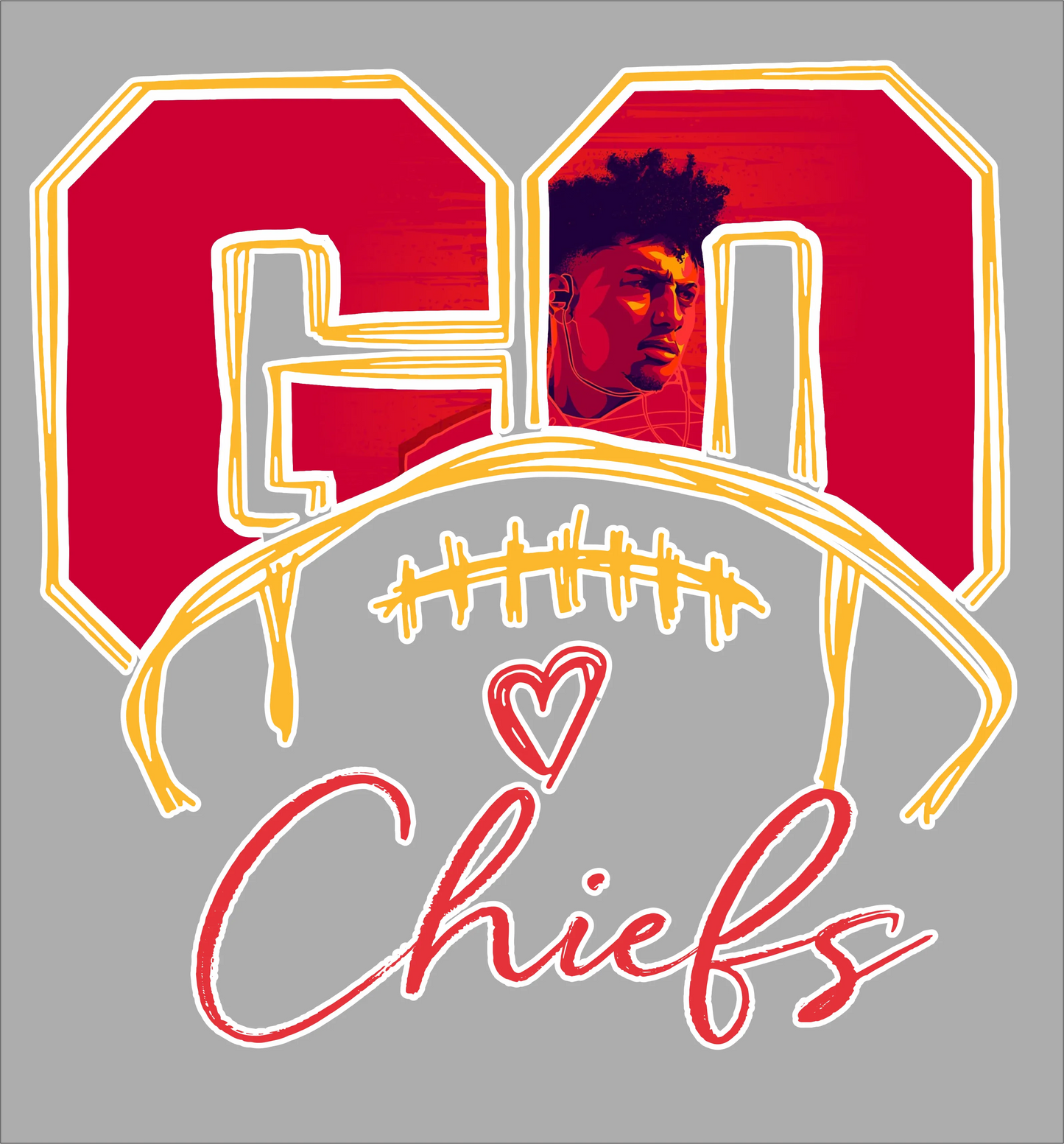 SB 6 - "Go Chiefs" DTF Transfer, DTF Transfer, Apparel & Accessories, Ace DTF