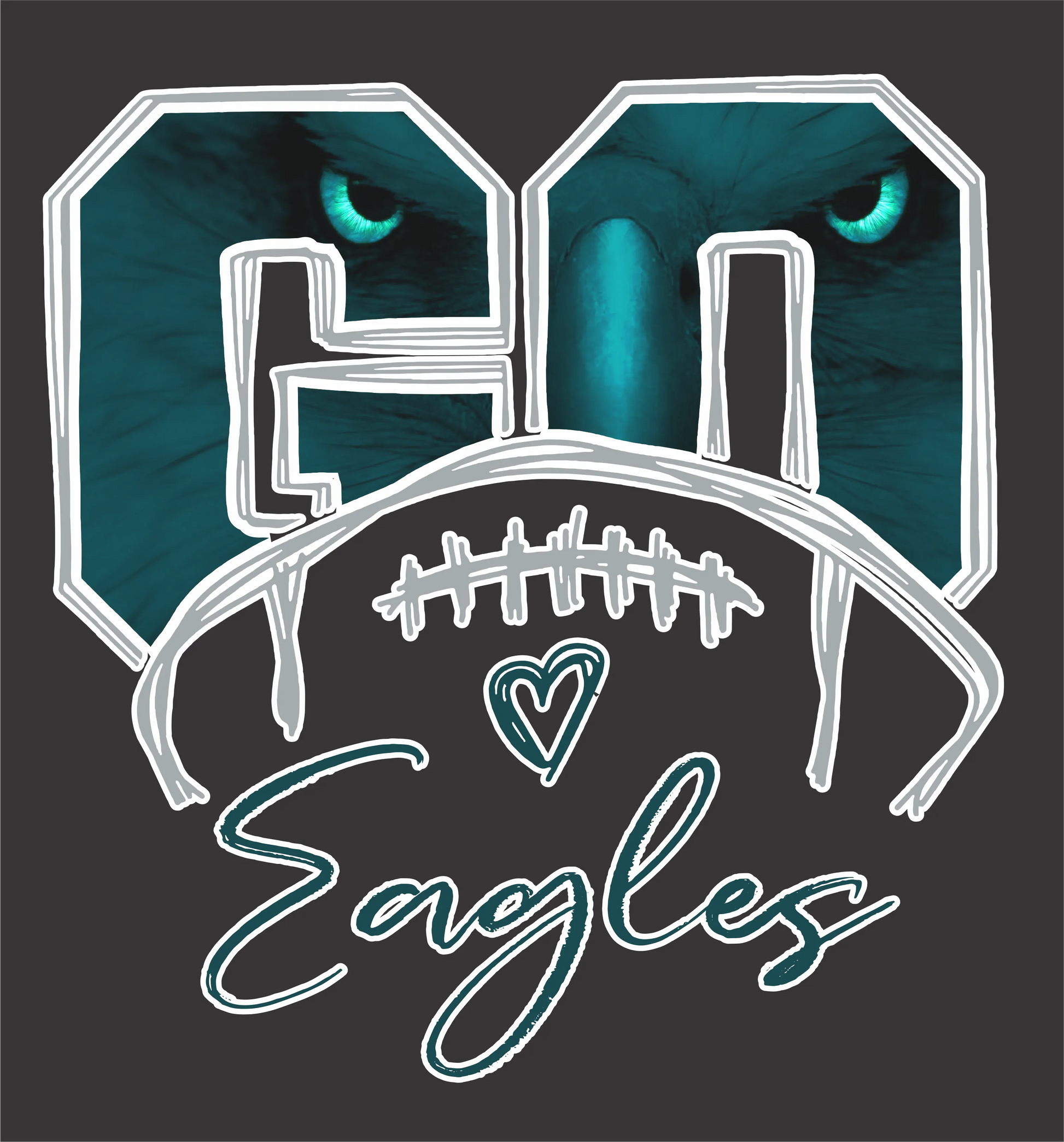 SB 3  - "Go Eagles" DTF Transfer, DTF Transfer, Apparel & Accessories, Ace DTF