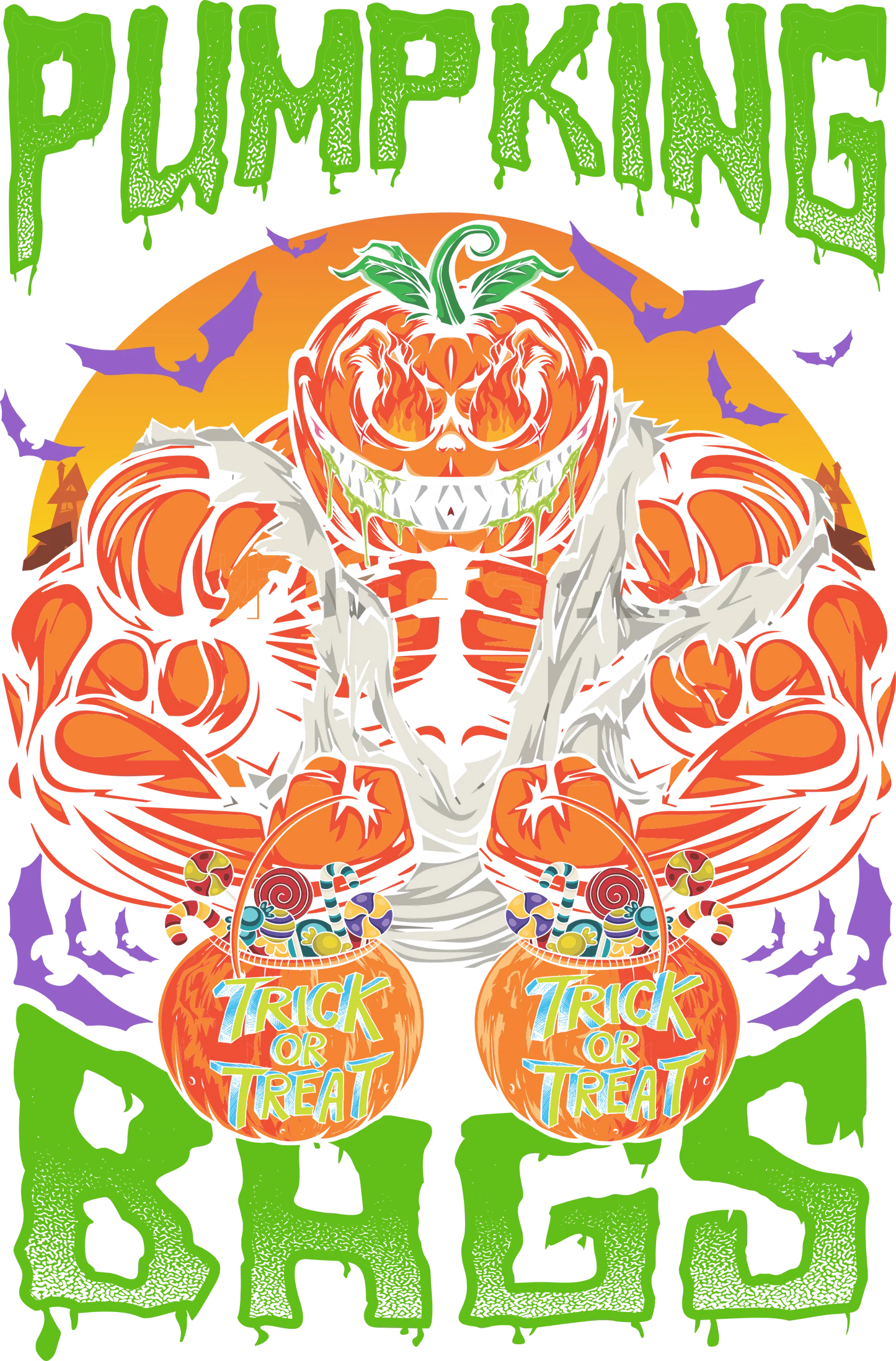 HW11 - Pumpkin Bags, DTF Transfer, Apparel & Accessories, Ace DTF