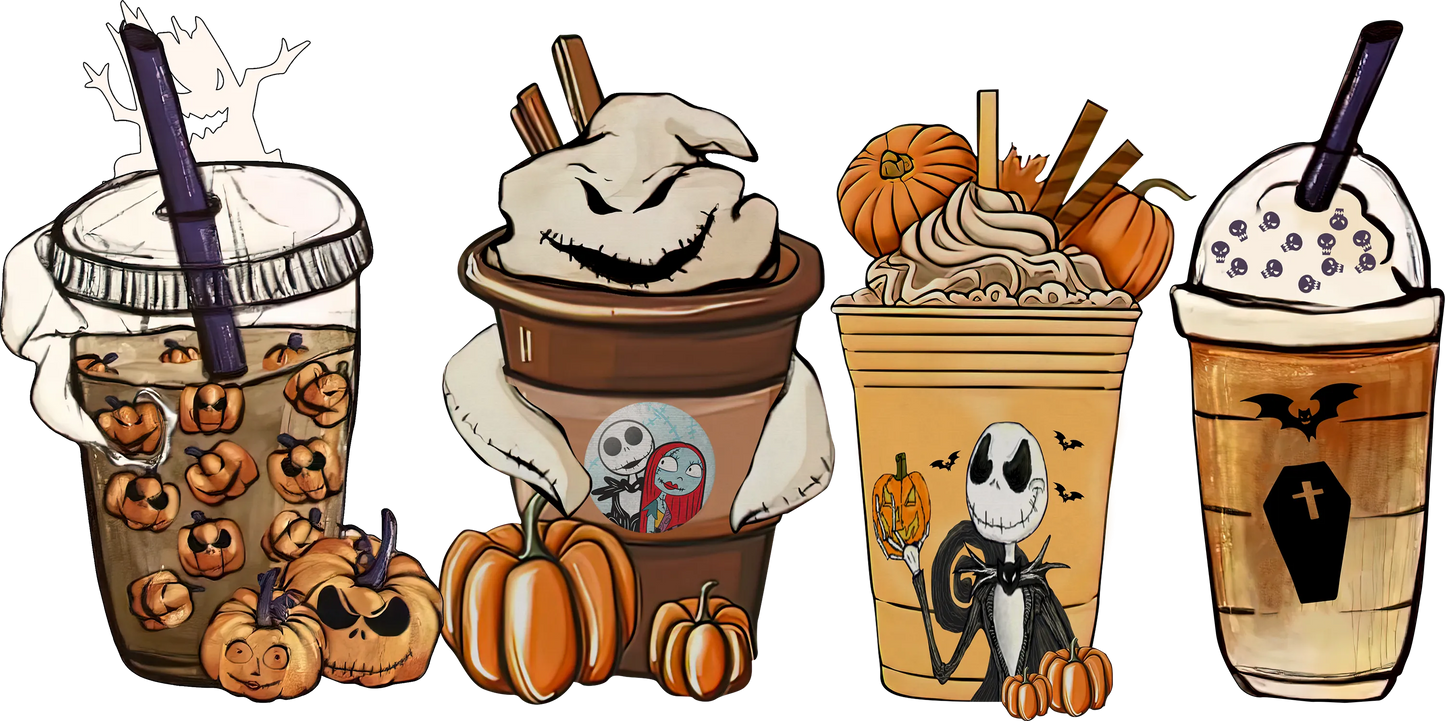 HW20 - Halloween Latte, DTF Transfer, Apparel & Accessories, Ace DTF