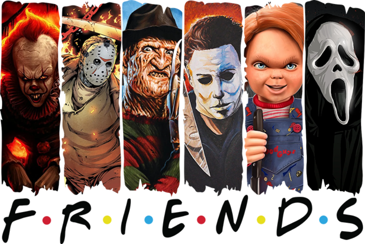 HW24 - Horror Friends, DTF Transfer, Apparel & Accessories, Ace DTF