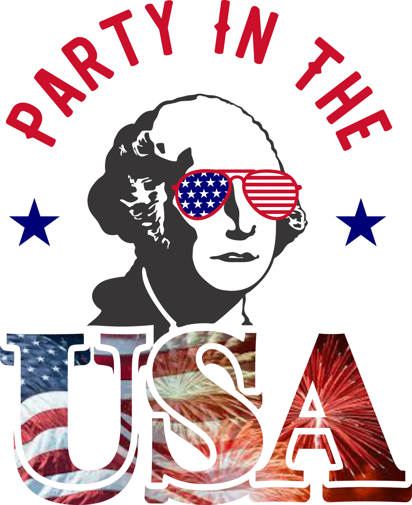 J5 - Party in the USA DTF Transfer, DTF Transfer, Apparel & Accessories, Ace DTF