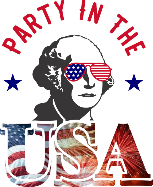 J5 - Party in the USA DTF Transfer, DTF Transfer, Apparel & Accessories, Ace DTF