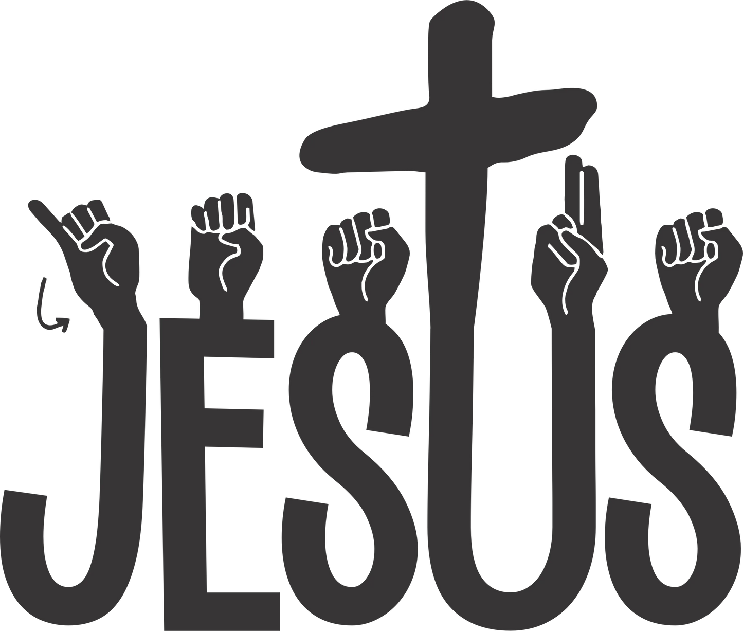 ASL16 - Jesus, DTF Transfer, Apparel & Accessories, Ace DTF