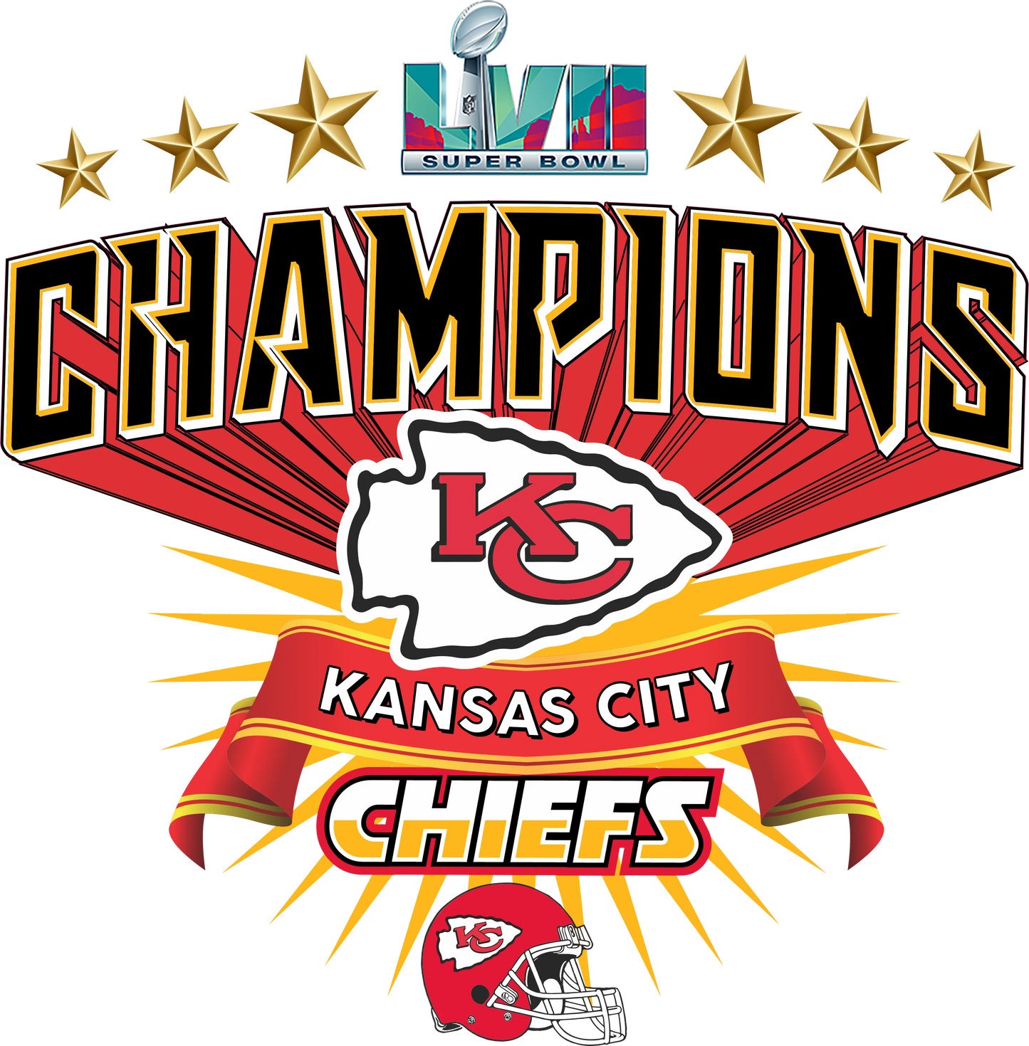 "Super Bowl Champions" DTF Transfer