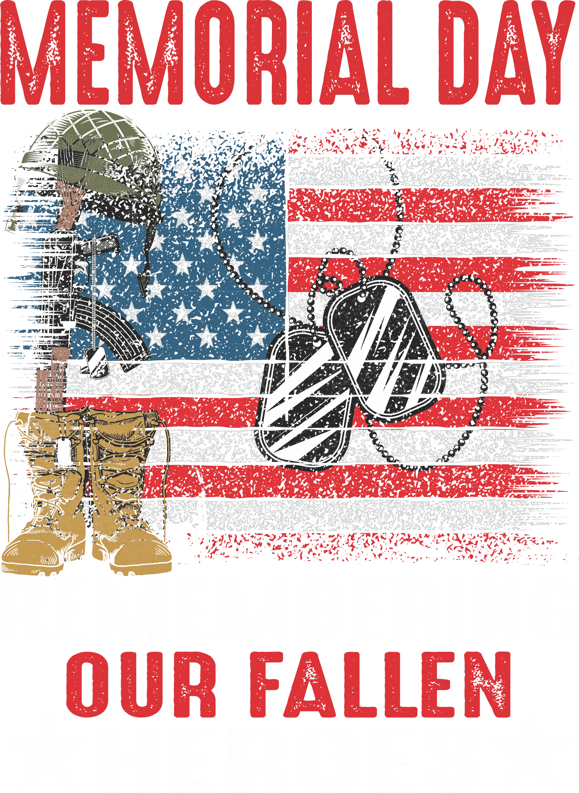 MD4 - Remembering Our Fallen Heroes, DTF Transfer, Apparel & Accessories, Ace DTF