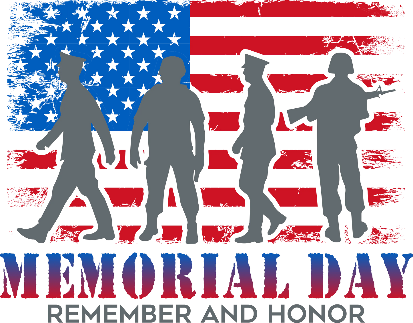 MD6 - Memorial Day, Remember & Honor, DTF Transfer, Apparel & Accessories, Ace DTF