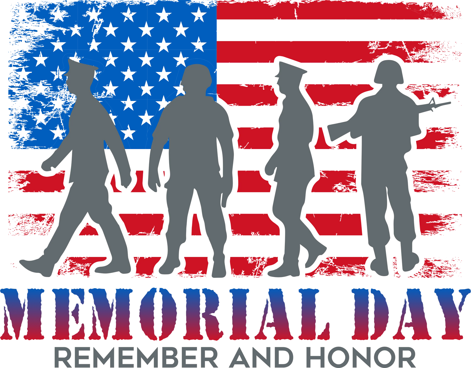 MD6 - Memorial Day, Remember & Honor, DTF Transfer, Apparel & Accessories, Ace DTF