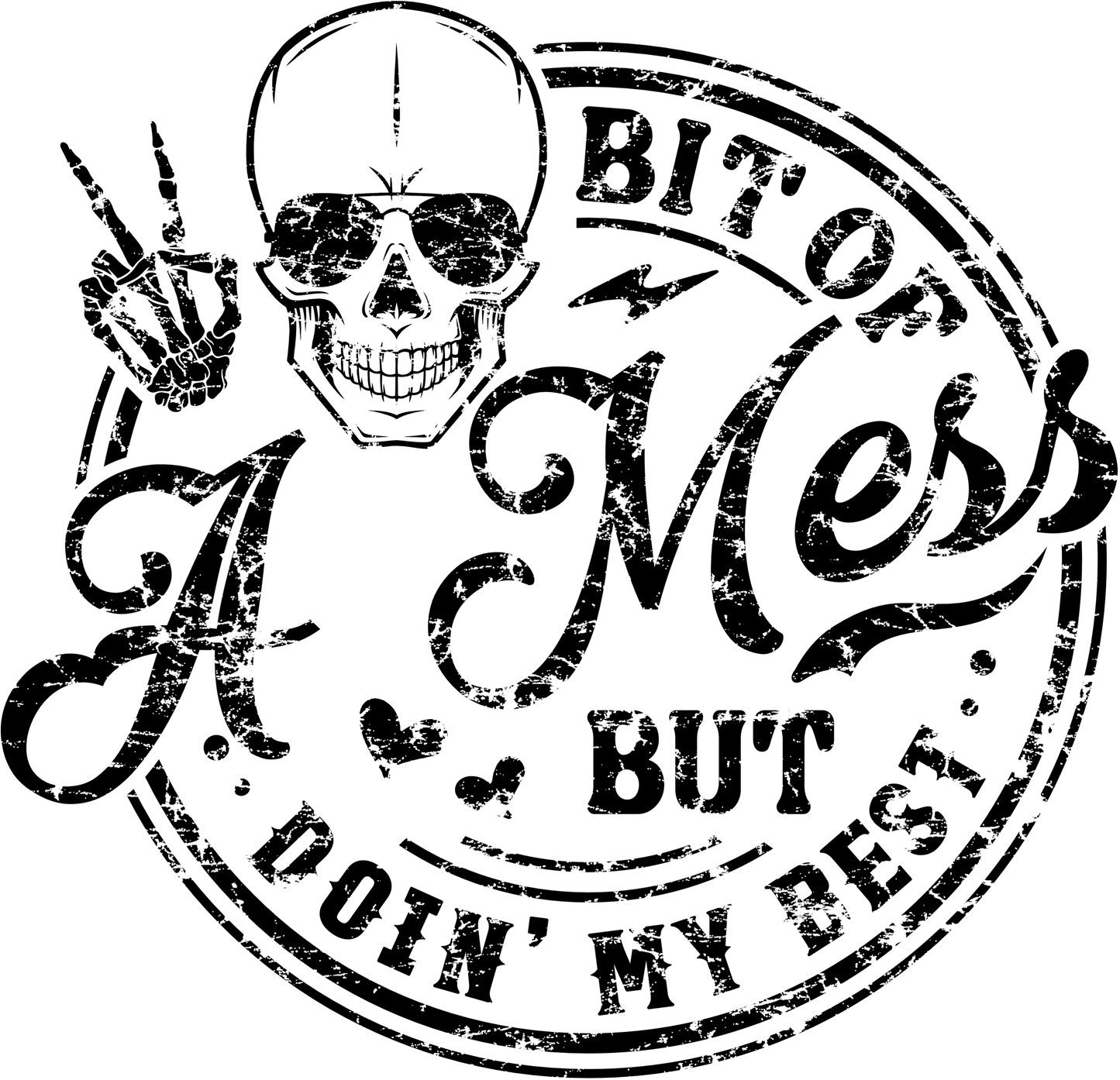 MH8 - Bit of A Mess, DTF Transfer, Apparel & Accessories, Ace DTF