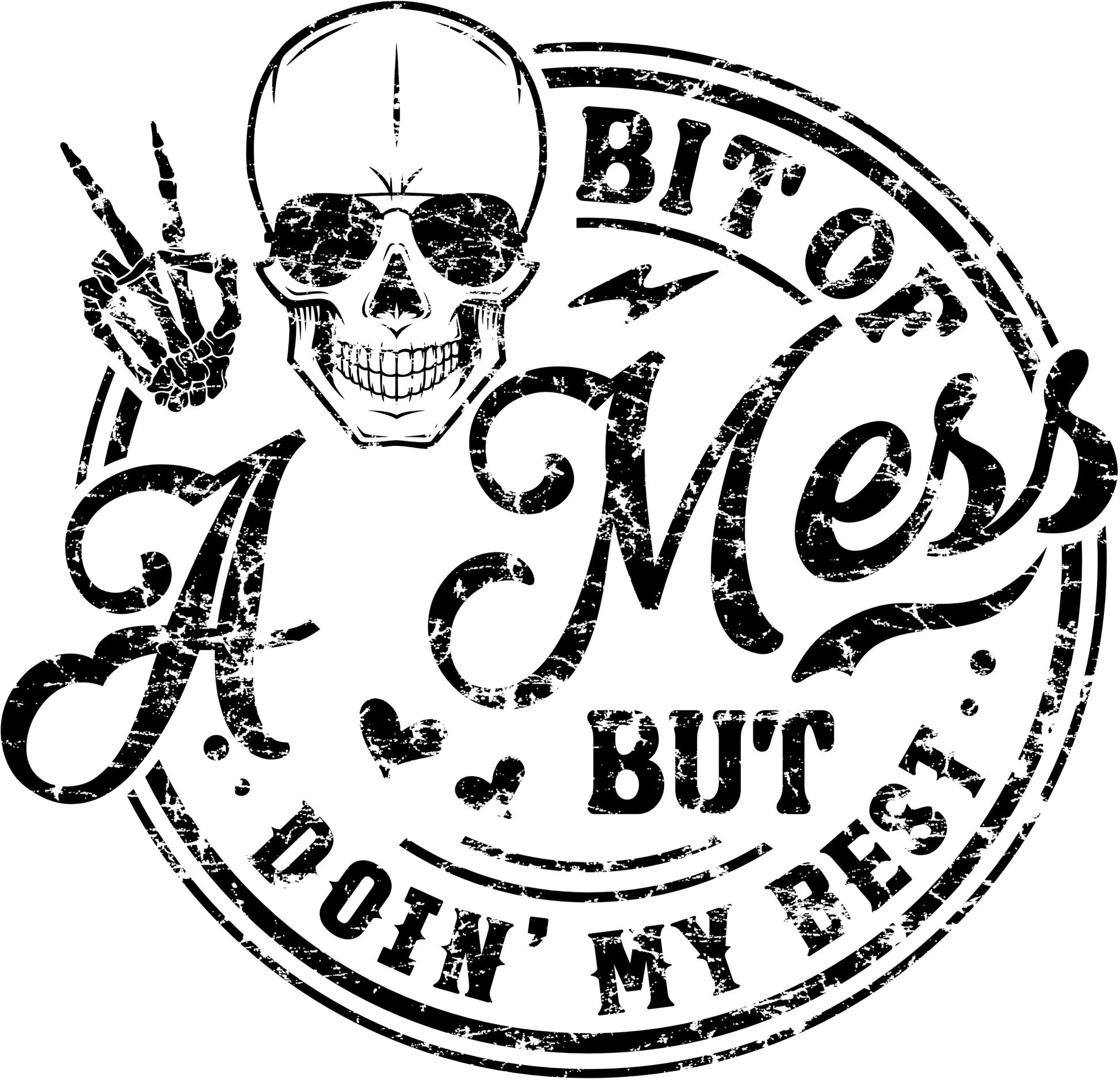 MH8 - Bit of A Mess, DTF Transfer, Apparel & Accessories, Ace DTF