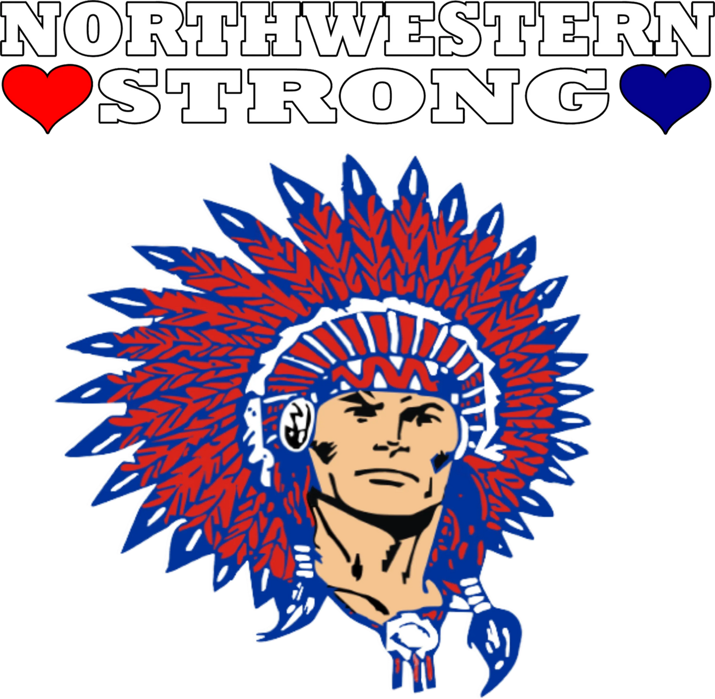 NORTHWESTERN STRONG TRANSFER, DTF Transfer, Apparel & Accessories, Ace DTF