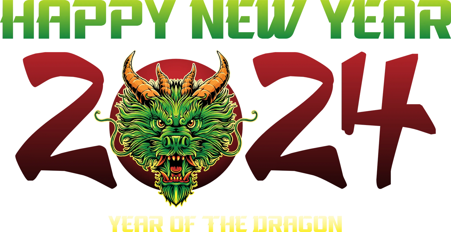 NY24-7 YEAR OF THE DRAGON, DTF Transfer, Apparel & Accessories, Ace DTF