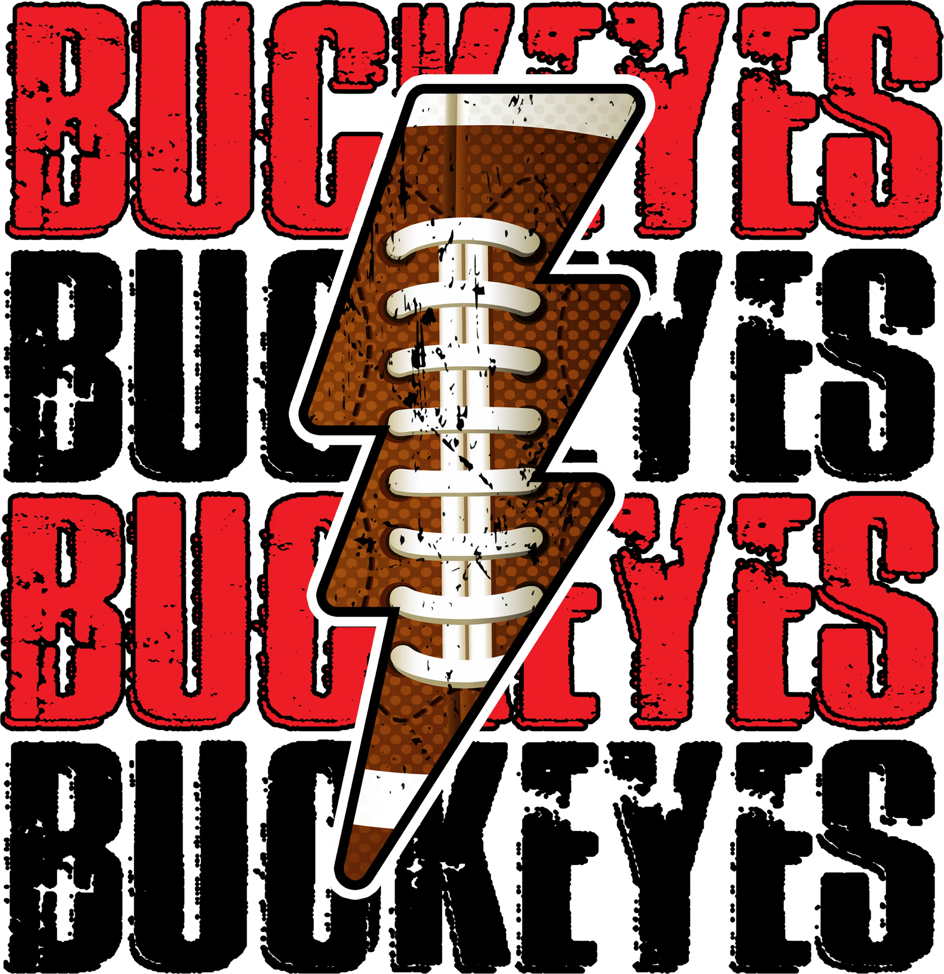 OSU1 - Buckeye Lightning, DTF Transfer, Apparel & Accessories, Ace DTF
