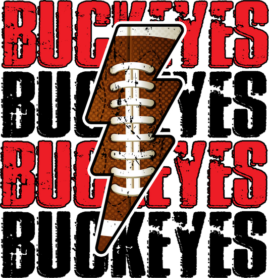 OSU1 - Buckeye Lightning, DTF Transfer, Apparel & Accessories, Ace DTF
