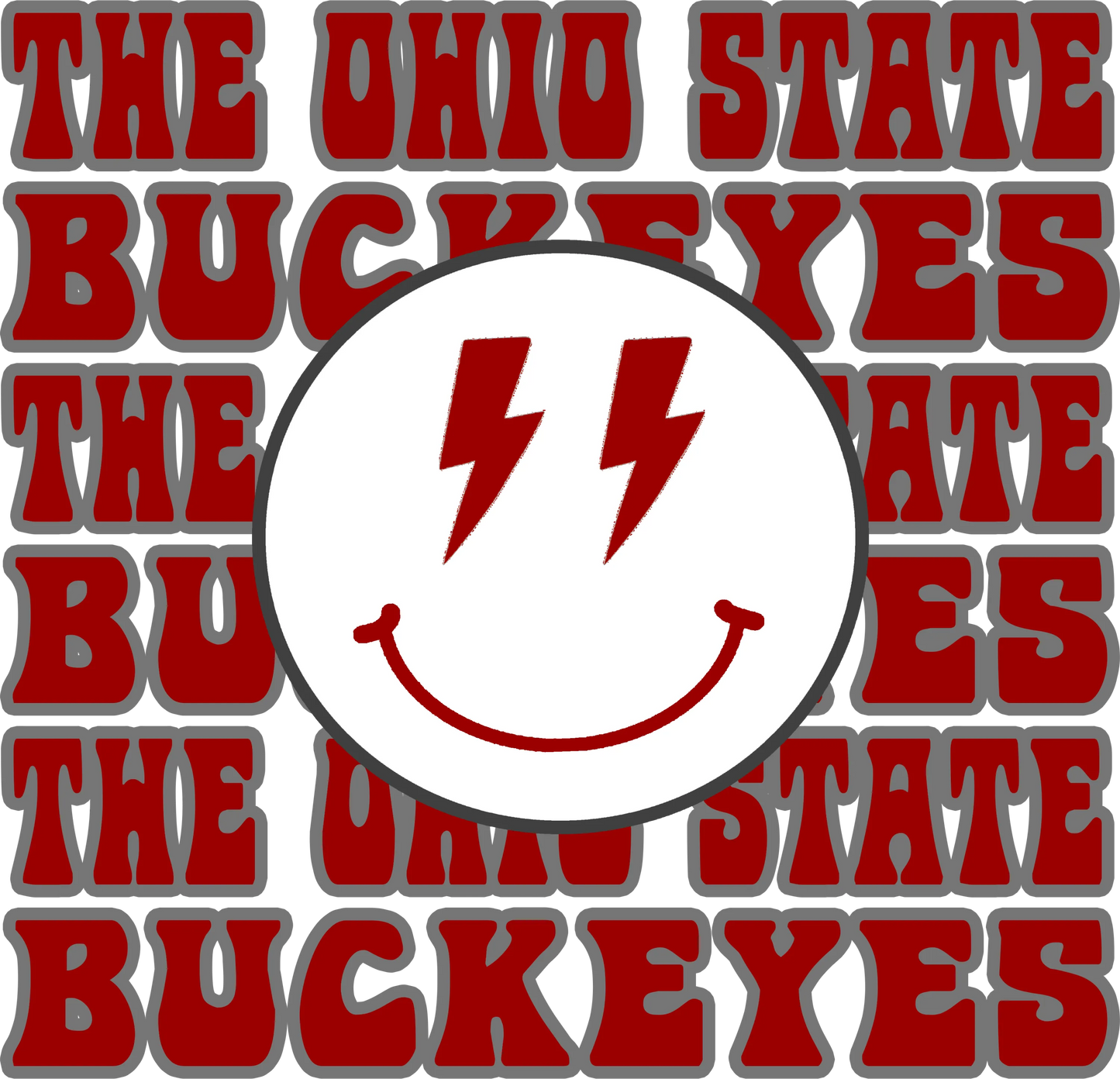 OSU4 - The OSU Smiley, DTF Transfer, Apparel & Accessories, Ace DTF