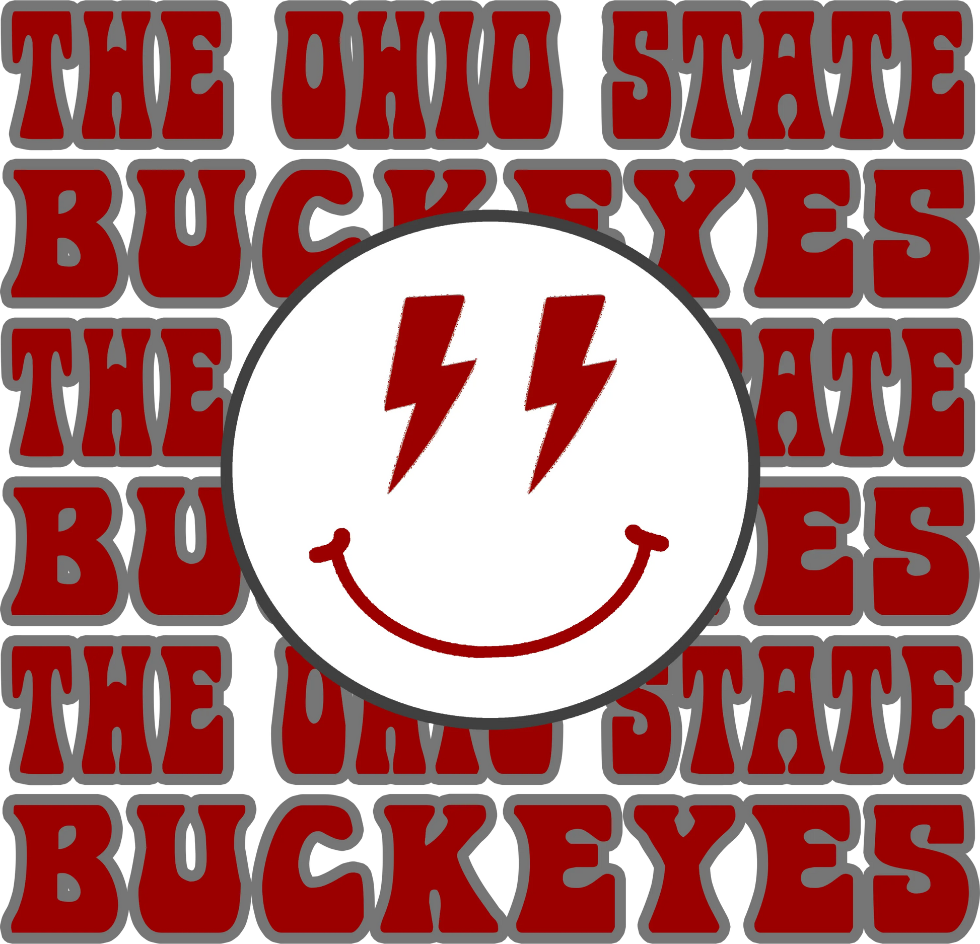 OSU4 - The OSU Smiley, DTF Transfer, Apparel & Accessories, Ace DTF