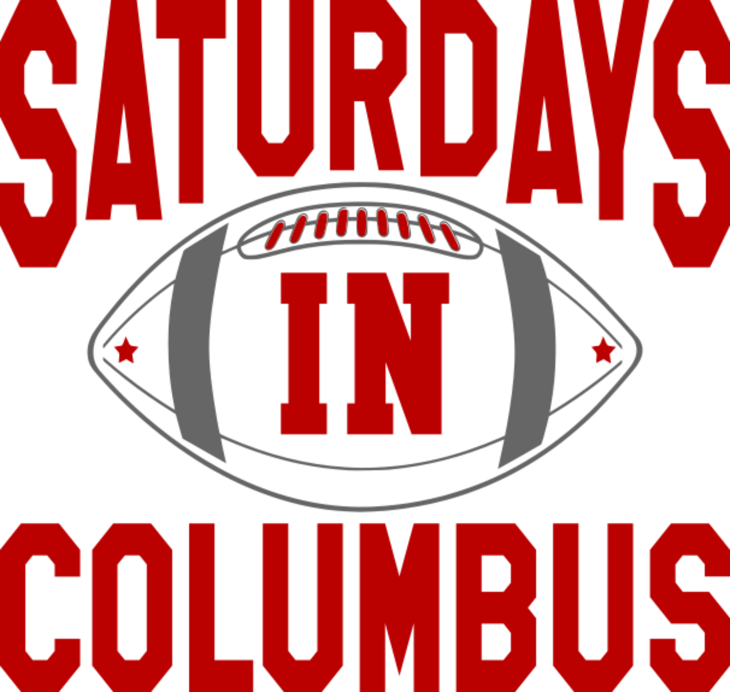 OSU8 - Saturdays in Columbus, DTF Transfer, Apparel & Accessories, Ace DTF